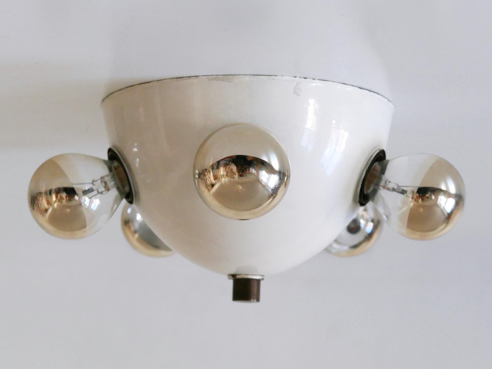 Extremely Rare Mid-Century Modern Flush Mount or Wall Fixture Germany 1960s For Sale 5
