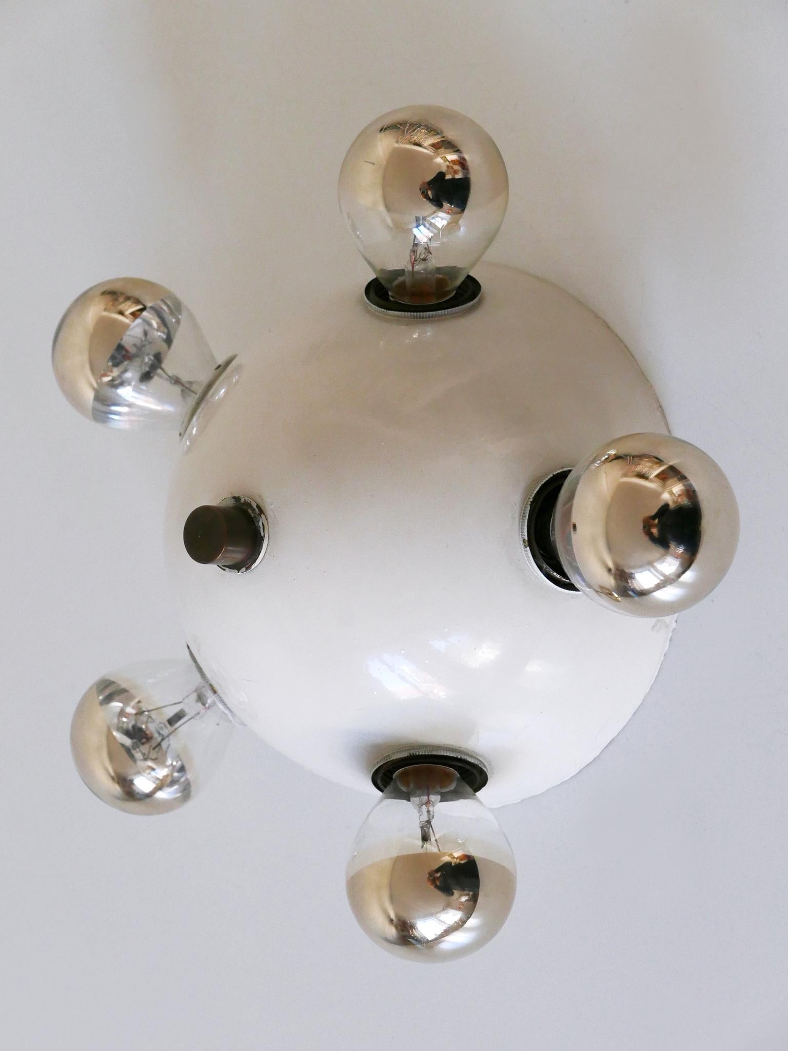 Extremely Rare Mid-Century Modern Flush Mount or Wall Fixture Germany 1960s For Sale 7