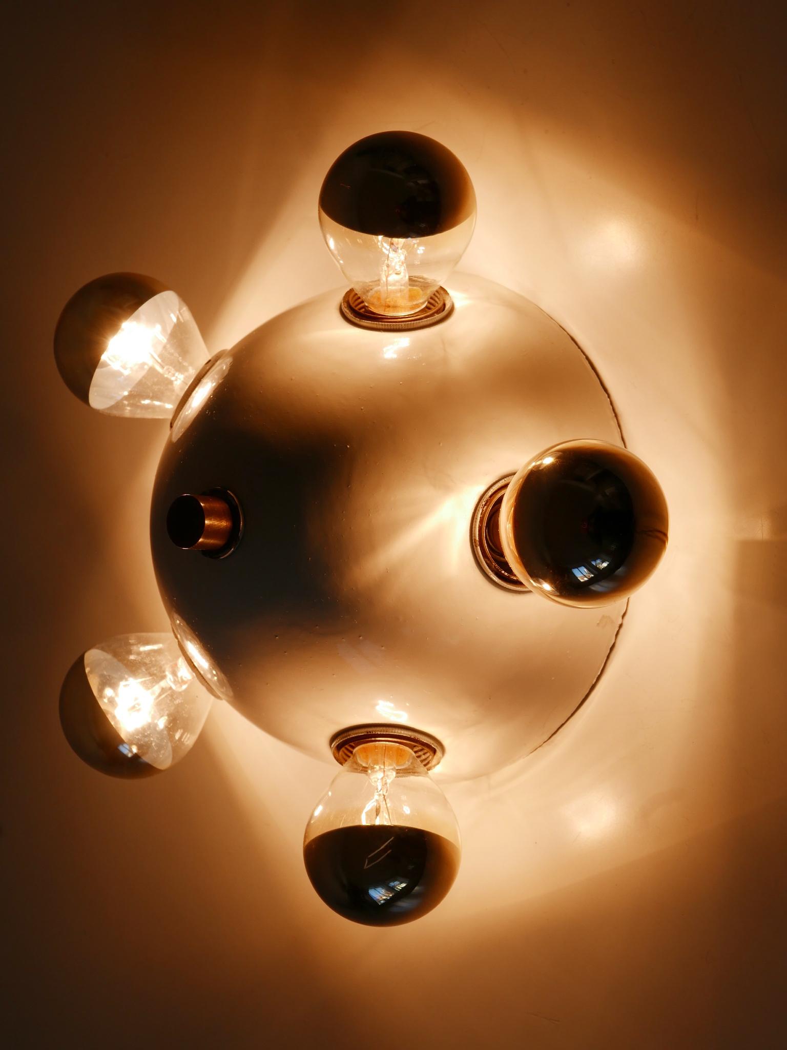 Extremely Rare Mid-Century Modern Flush Mount or Wall Fixture Germany 1960s For Sale 8
