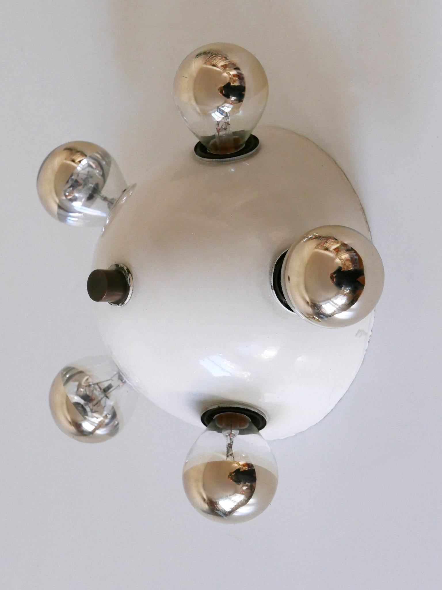Extremely Rare Mid-Century Modern Flush Mount or Wall Fixture Germany 1960s For Sale 10