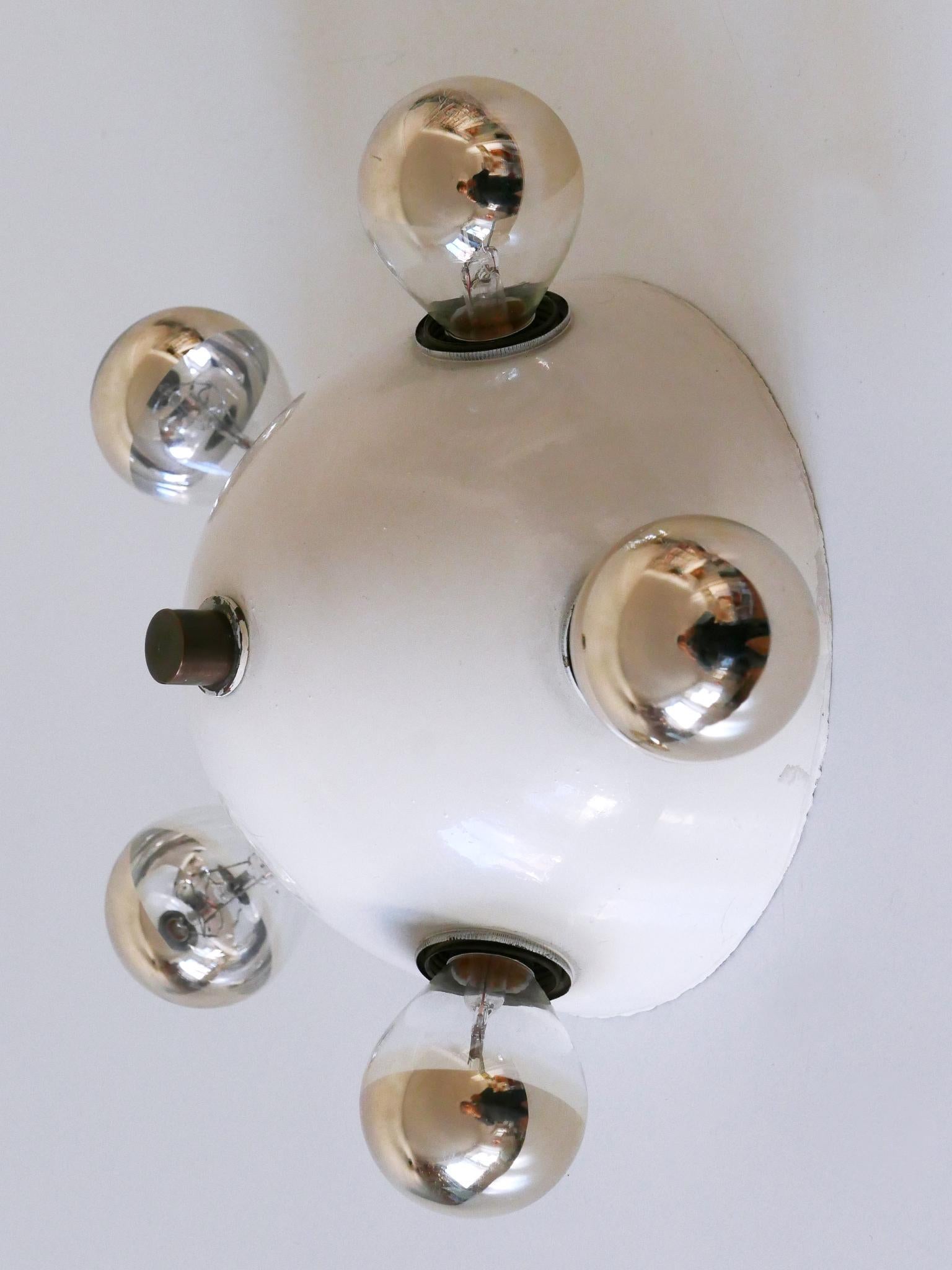 Extremely Rare Mid-Century Modern Flush Mount or Wall Fixture Germany 1960s For Sale 11