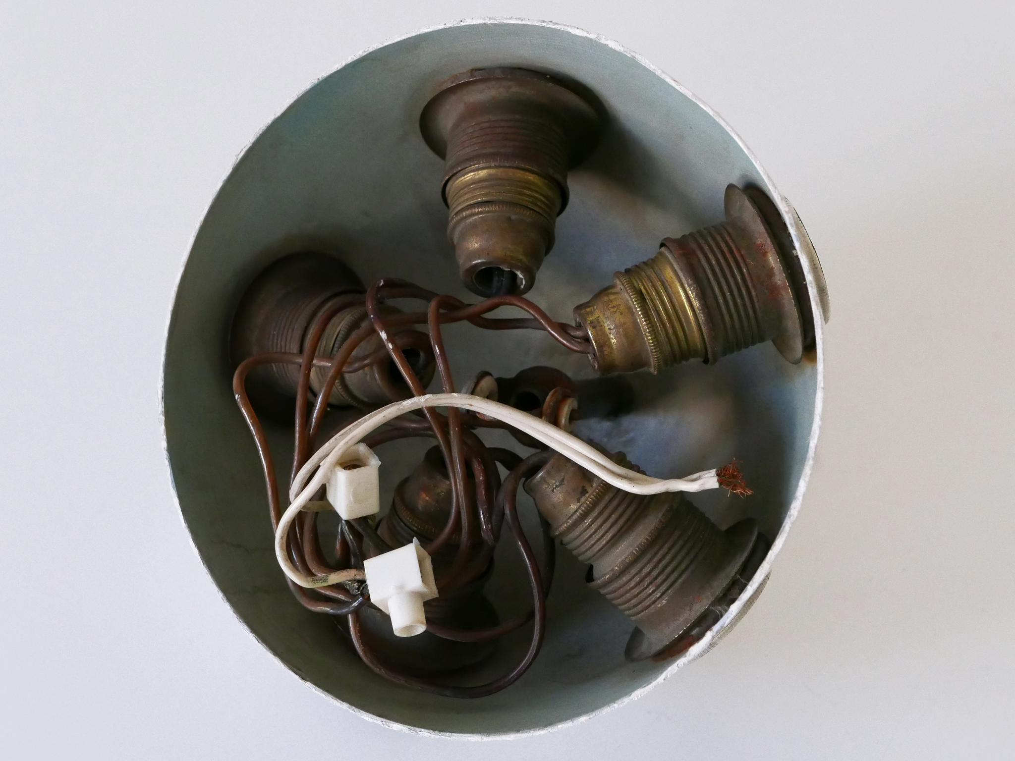 Extremely Rare Mid-Century Modern Flush Mount or Wall Fixture Germany 1960s For Sale 15