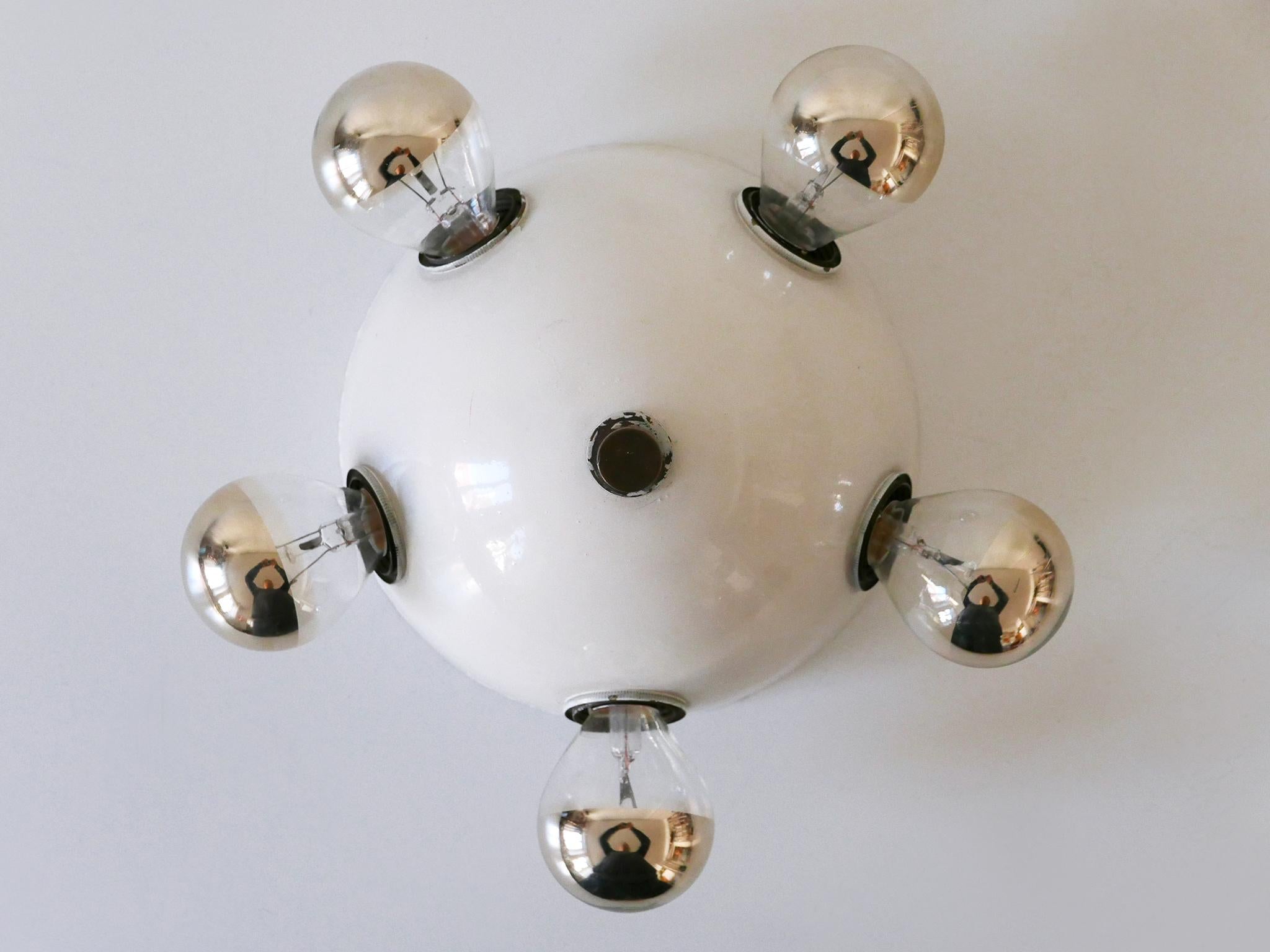 Extremely Rare Mid-Century Modern Flush Mount or Wall Fixture Germany 1960s In Good Condition For Sale In Munich, DE