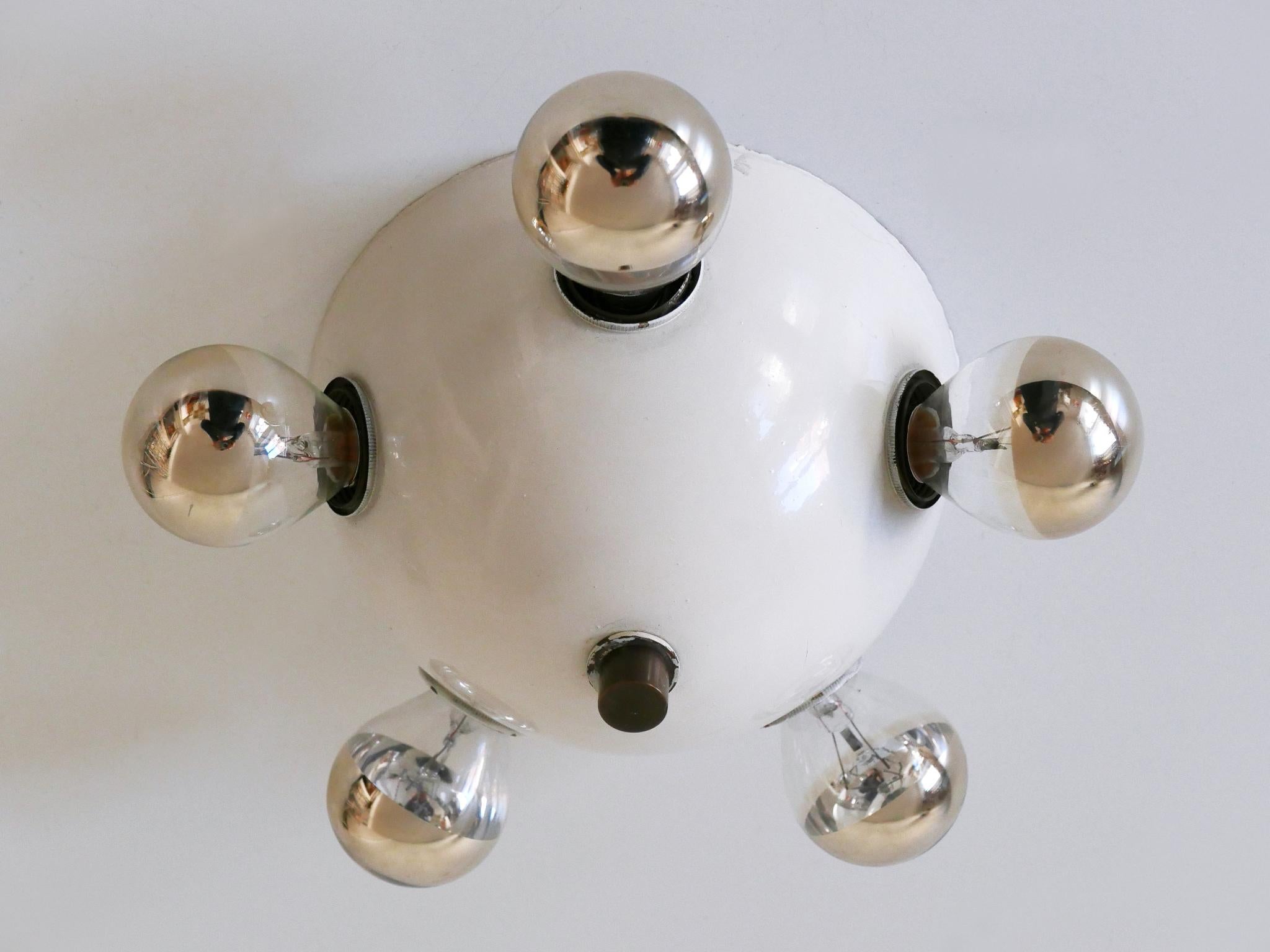 Extremely Rare Mid-Century Modern Flush Mount or Wall Fixture Germany 1960s For Sale 1
