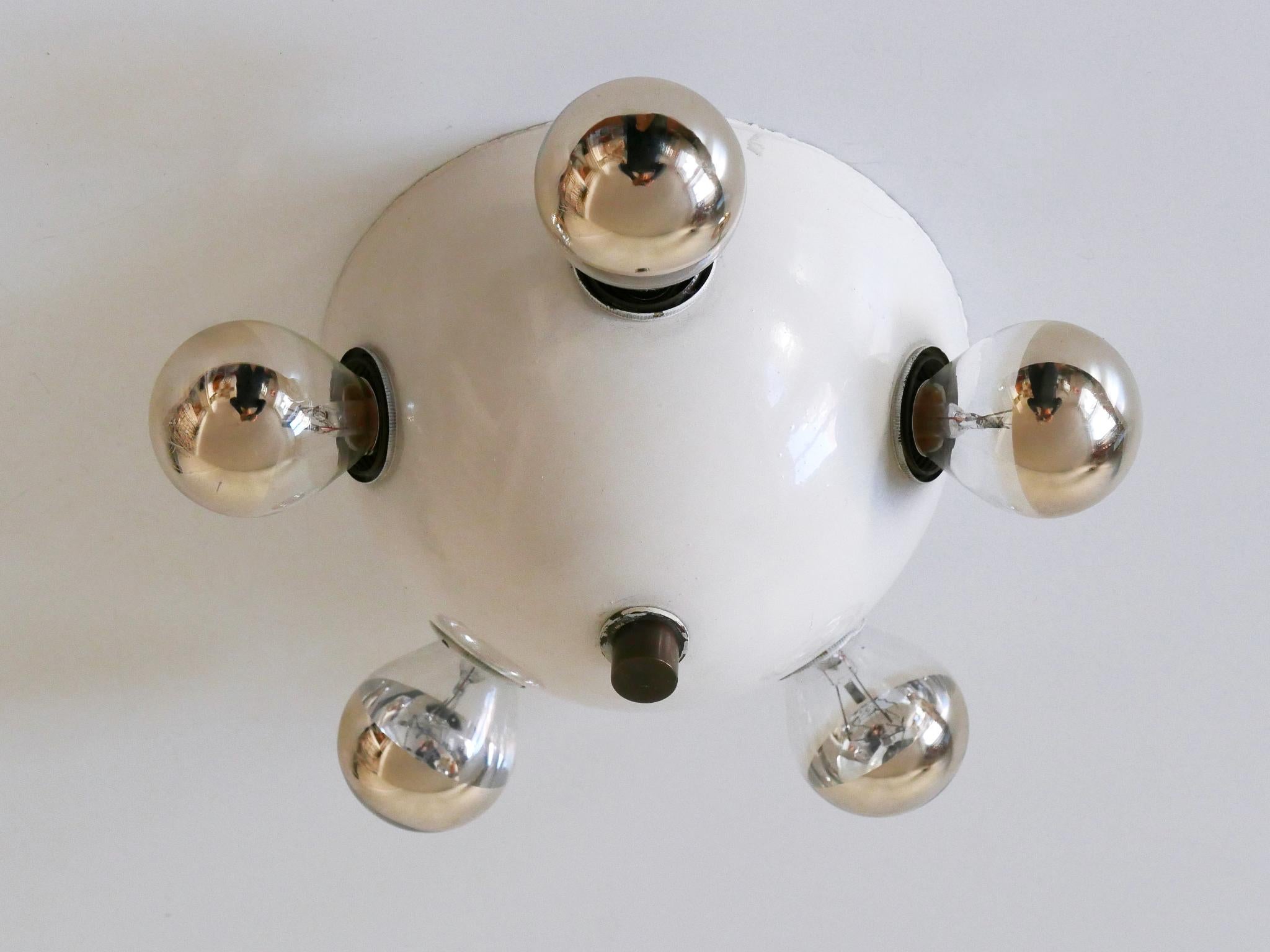 Extremely Rare Mid-Century Modern Flush Mount or Wall Fixture Germany 1960s For Sale 2