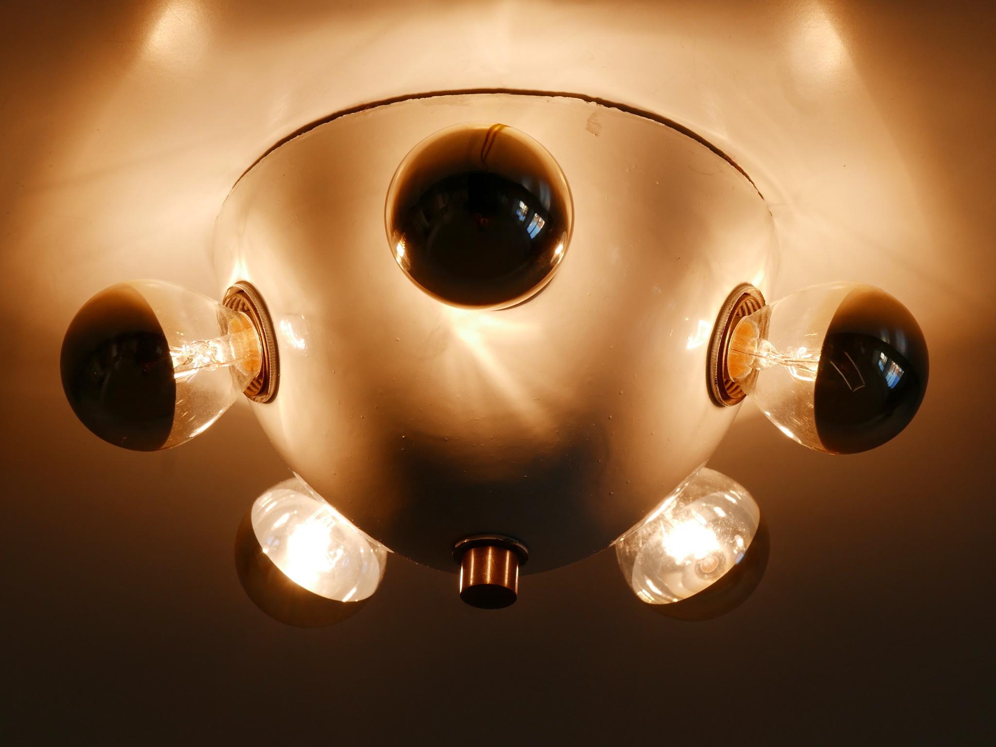 Extremely Rare Mid-Century Modern Flush Mount or Wall Fixture Germany 1960s For Sale 4