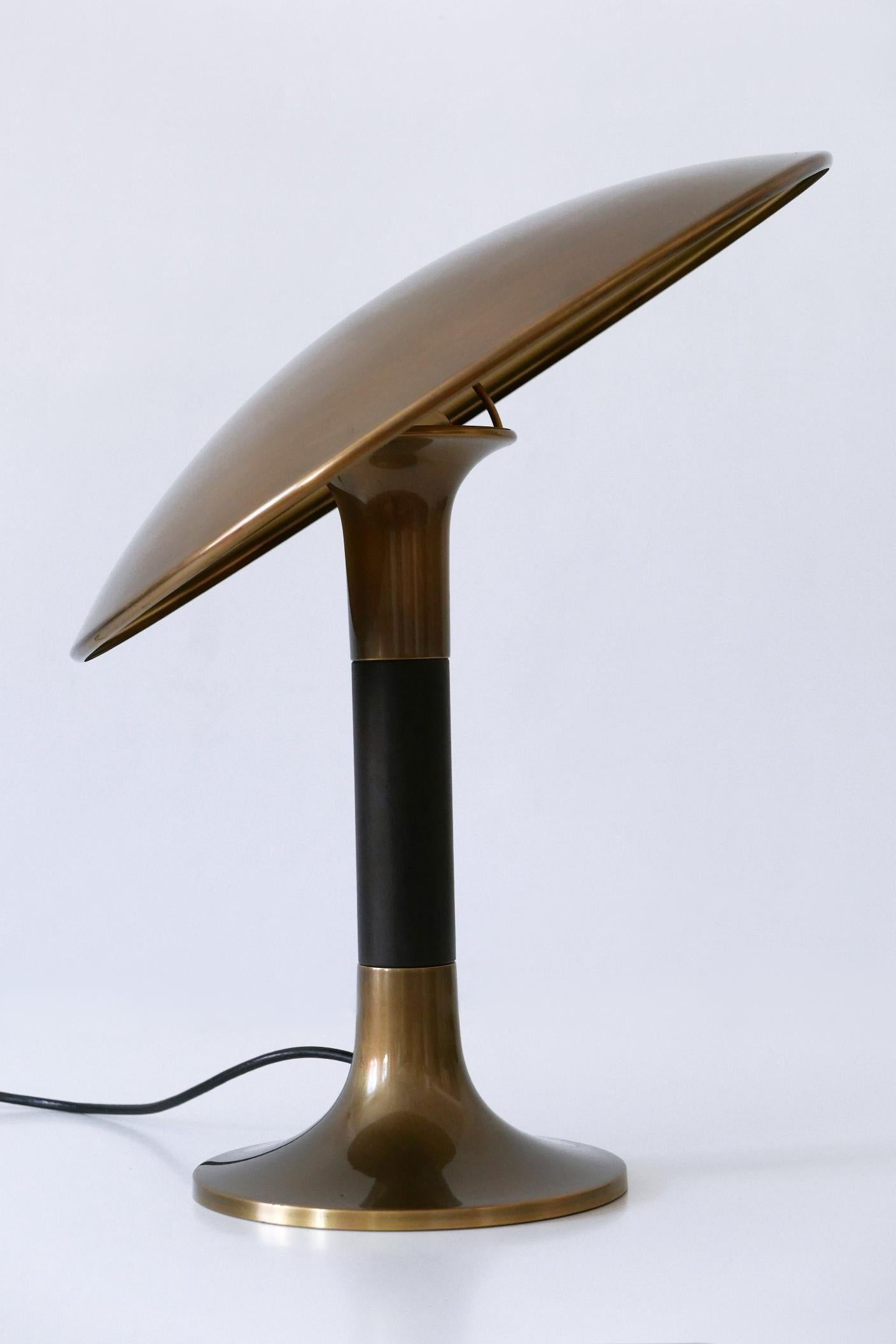 Lampe de table moderne du milieu du siècle dernier extrêmement rare de Florian Schulz, Allemagne, 1960 en vente 4