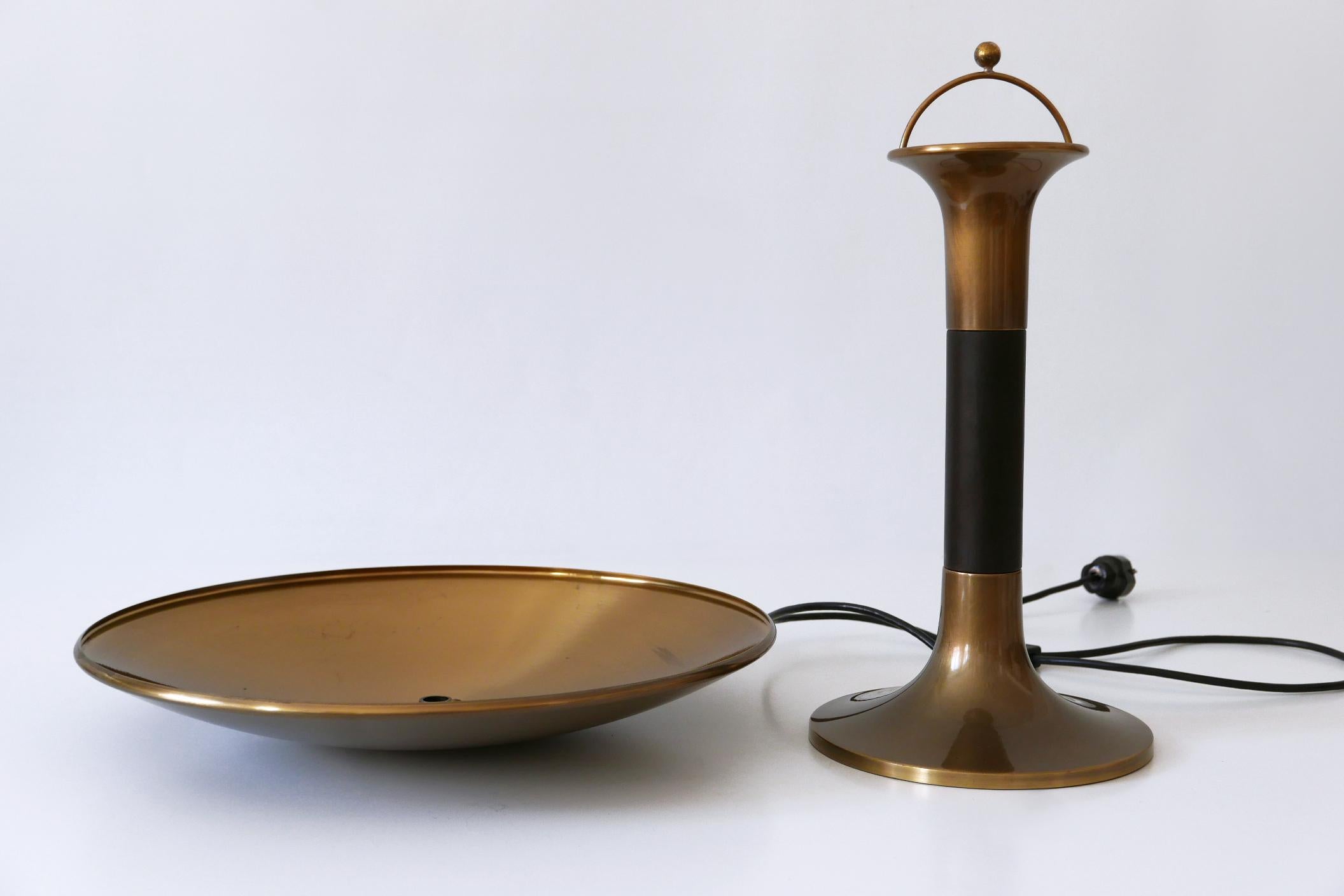 Lampe de table moderne du milieu du siècle dernier extrêmement rare de Florian Schulz, Allemagne, 1960 en vente 11