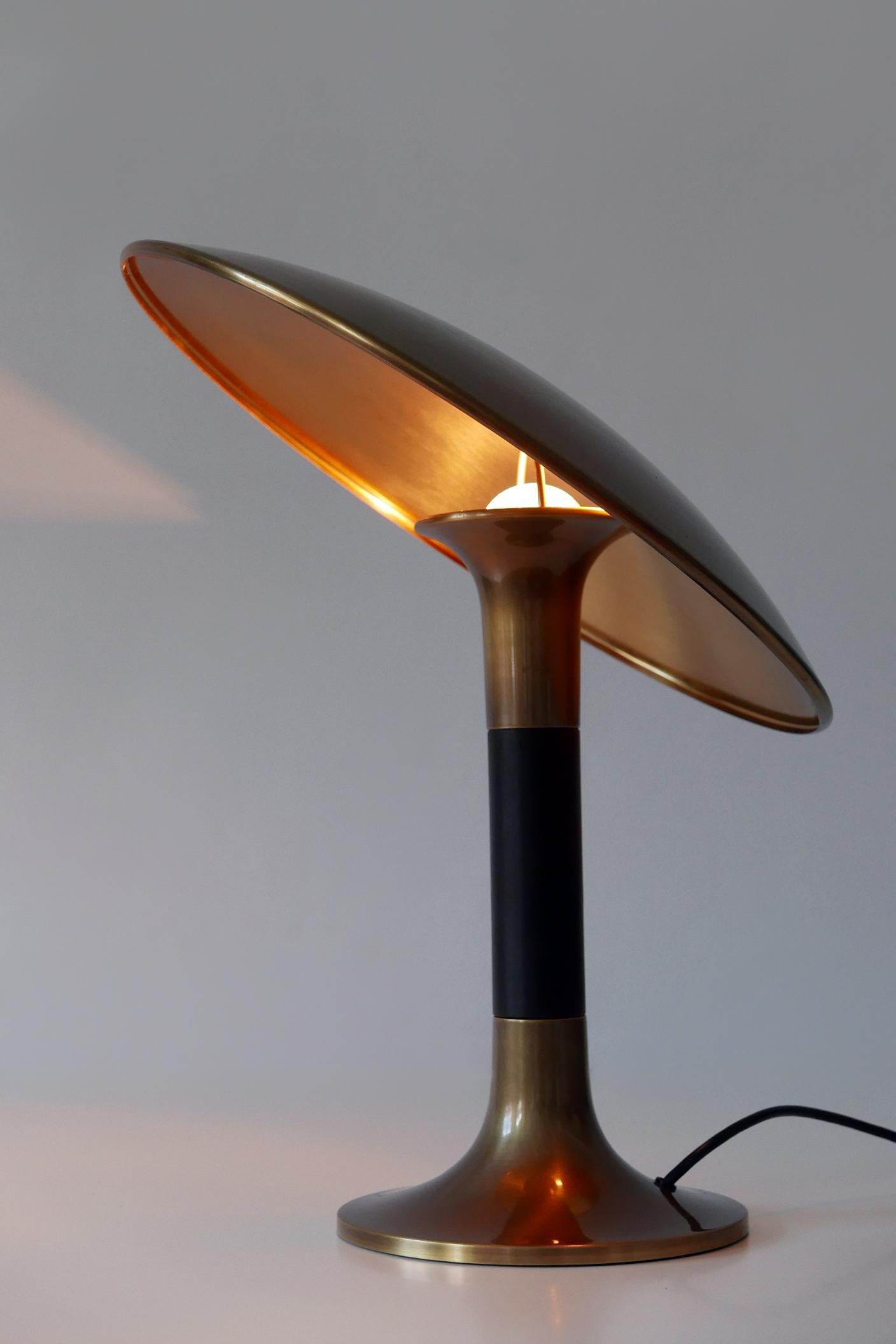 Mid-Century Modern Lampe de table moderne du milieu du siècle dernier extrêmement rare de Florian Schulz, Allemagne, 1960 en vente