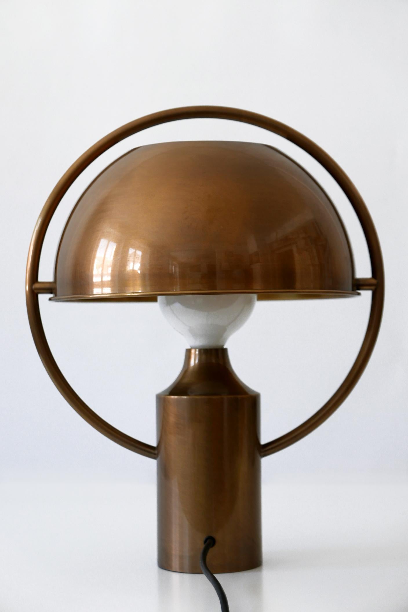 Lampe de bureau extrêmement rare de style moderne du milieu du siècle dernier par Florian Schulz, Allemagne, 1970 en vente 3