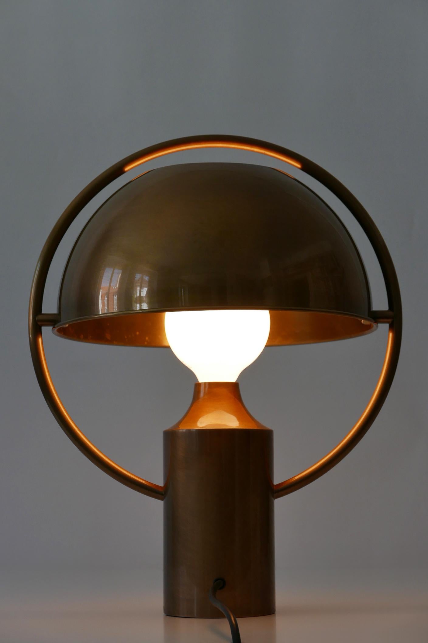 Lampe de bureau extrêmement rare de style moderne du milieu du siècle dernier par Florian Schulz, Allemagne, 1970 en vente 4