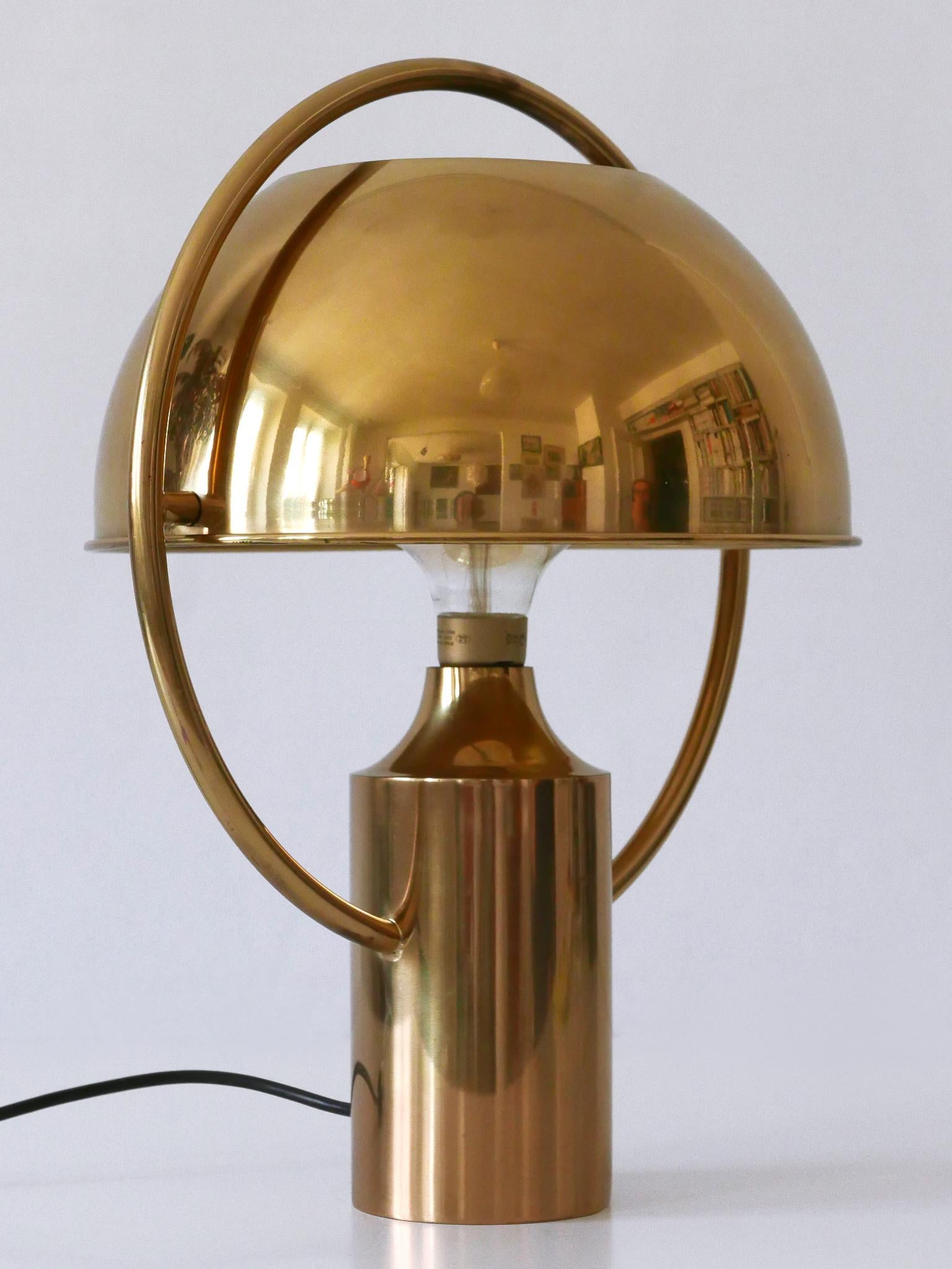 Äußerst seltene Mid-Century-Modern-Tischlampe von Florian Schulz Deutschland 1970er Jahre im Angebot 5