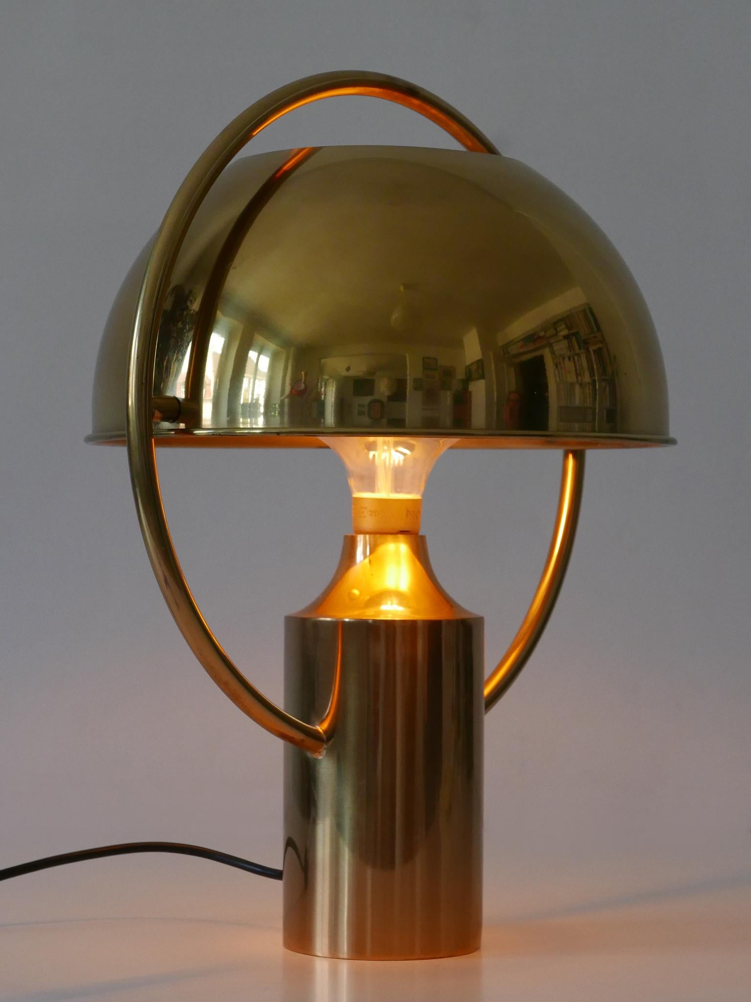 Äußerst seltene Mid-Century-Modern-Tischlampe von Florian Schulz Deutschland 1970er Jahre im Angebot 6