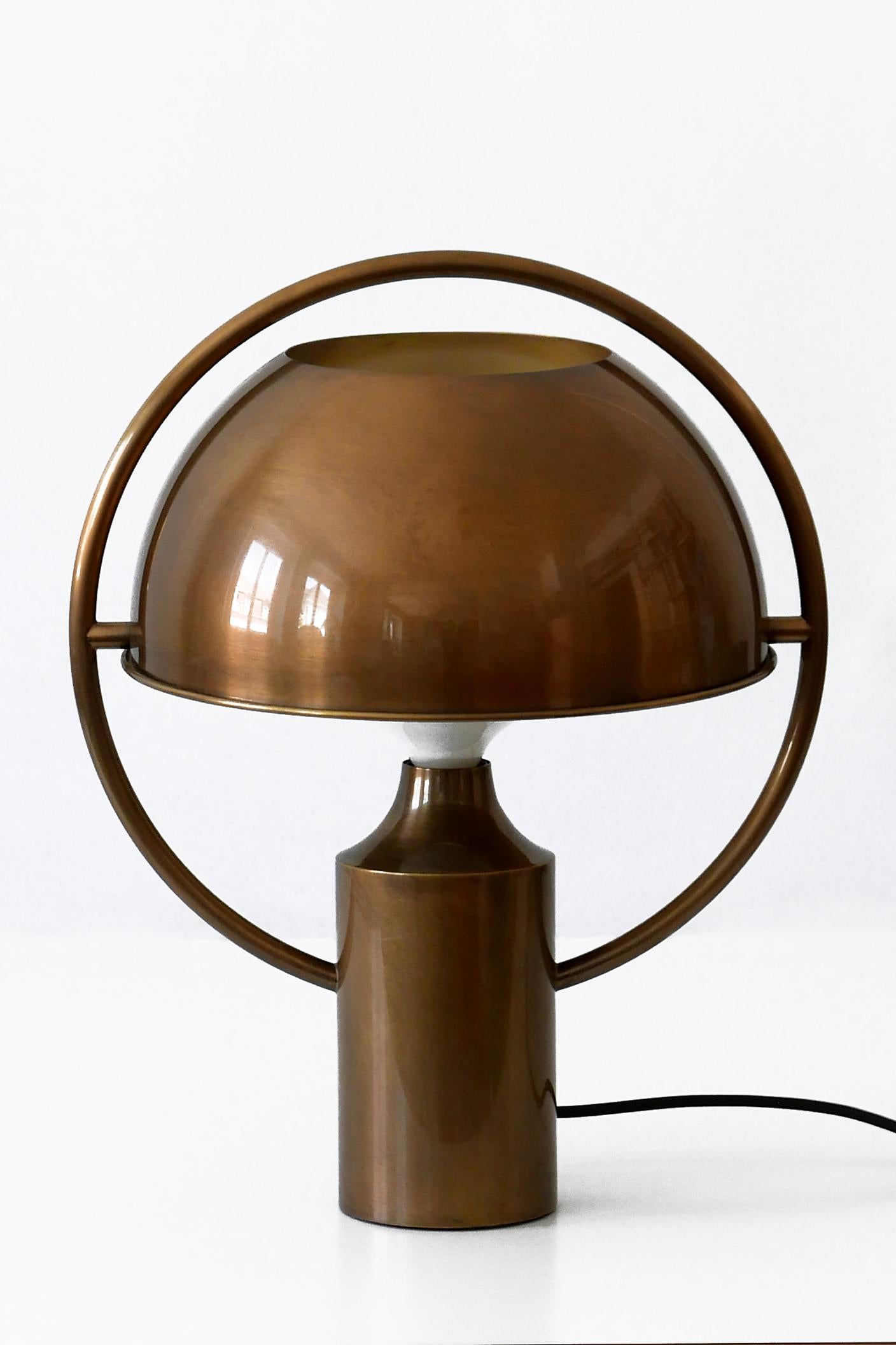 Extremely Rare Mid-Century Modern Table Lamp by Florian Schulz Germany 1970s For Sale 7