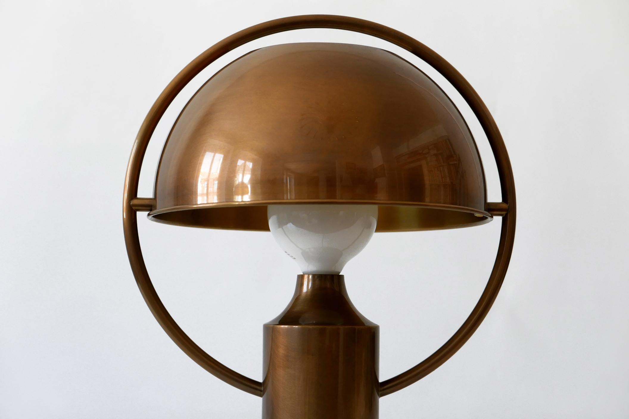 Lampe de bureau extrêmement rare de style moderne du milieu du siècle dernier par Florian Schulz, Allemagne, 1970 en vente 9