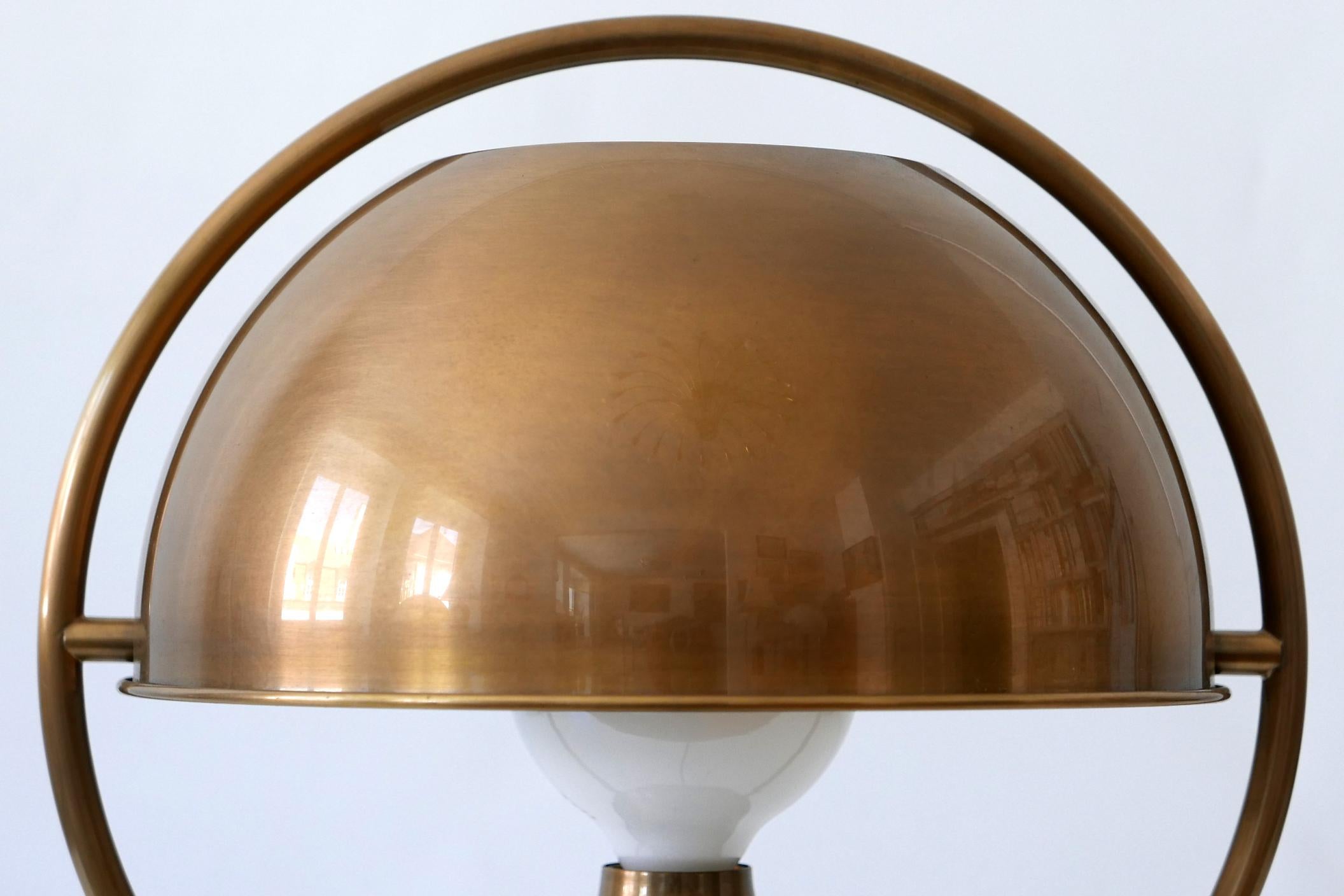 Extremely Rare Mid-Century Modern Table Lamp by Florian Schulz Germany 1970s For Sale 9