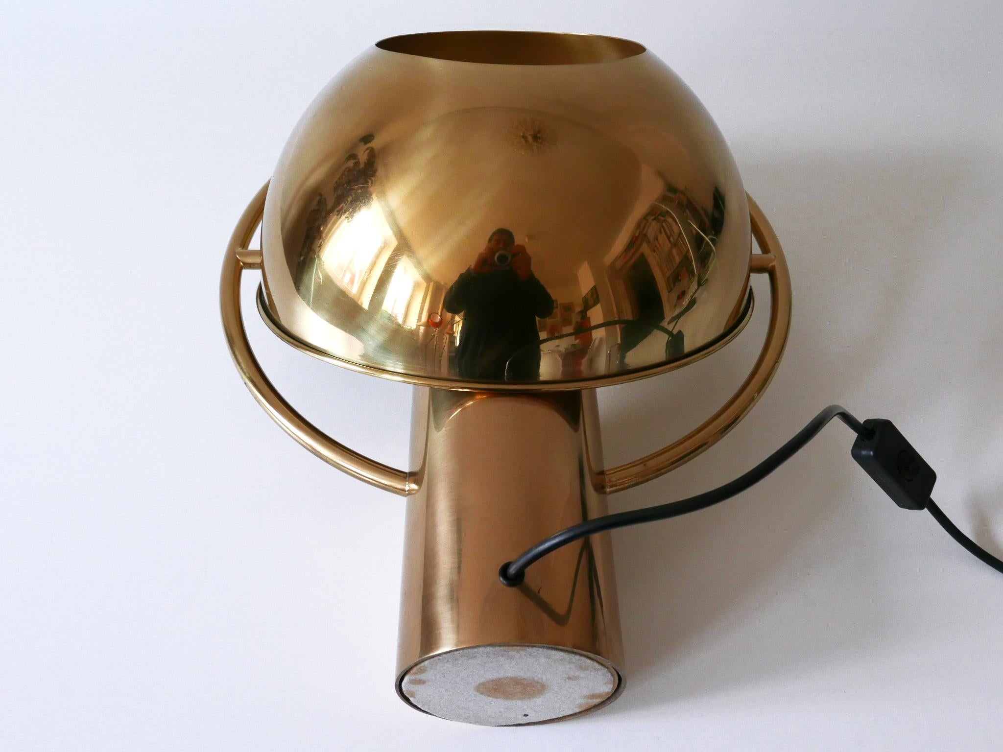 Äußerst seltene Mid-Century-Modern-Tischlampe von Florian Schulz Deutschland 1970er Jahre im Angebot 12