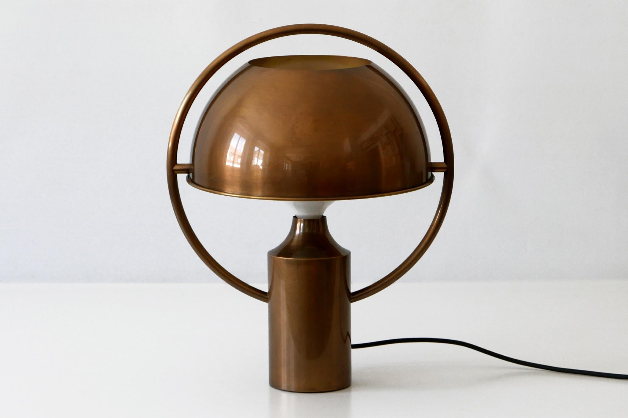 Mid-Century Modern Lampe de bureau extrêmement rare de style moderne du milieu du siècle dernier par Florian Schulz, Allemagne, 1970 en vente