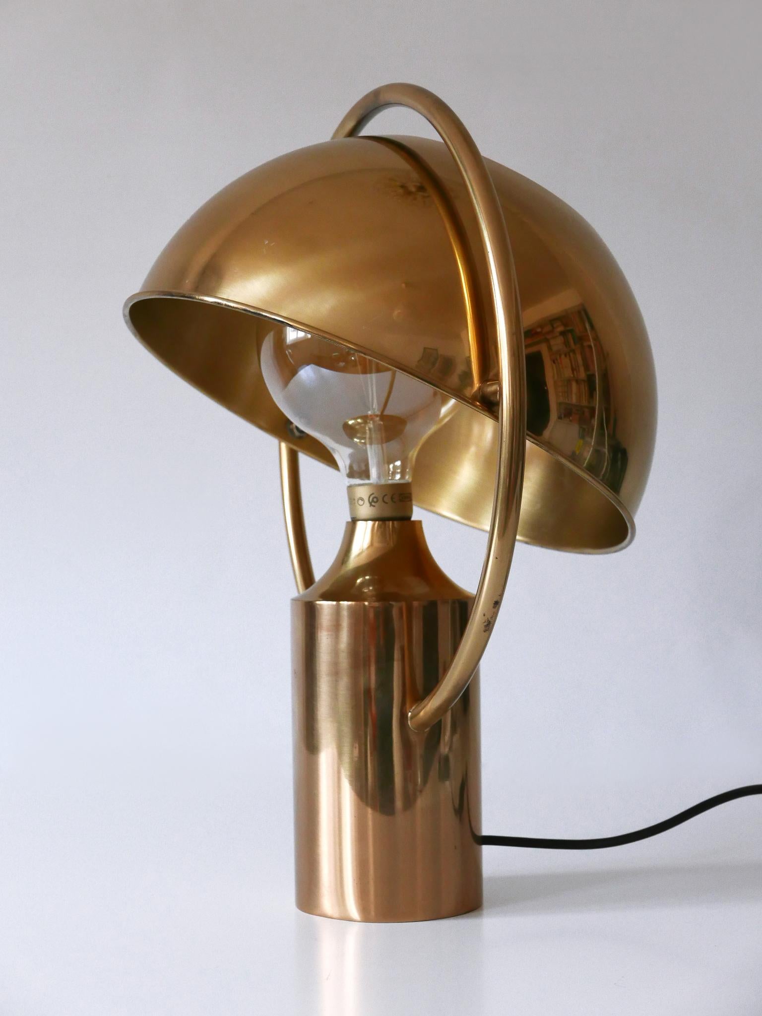 Late 20th Century Extremely Rare Mid-Century Modern Table Lamp by Florian Schulz Germany 1970s For Sale