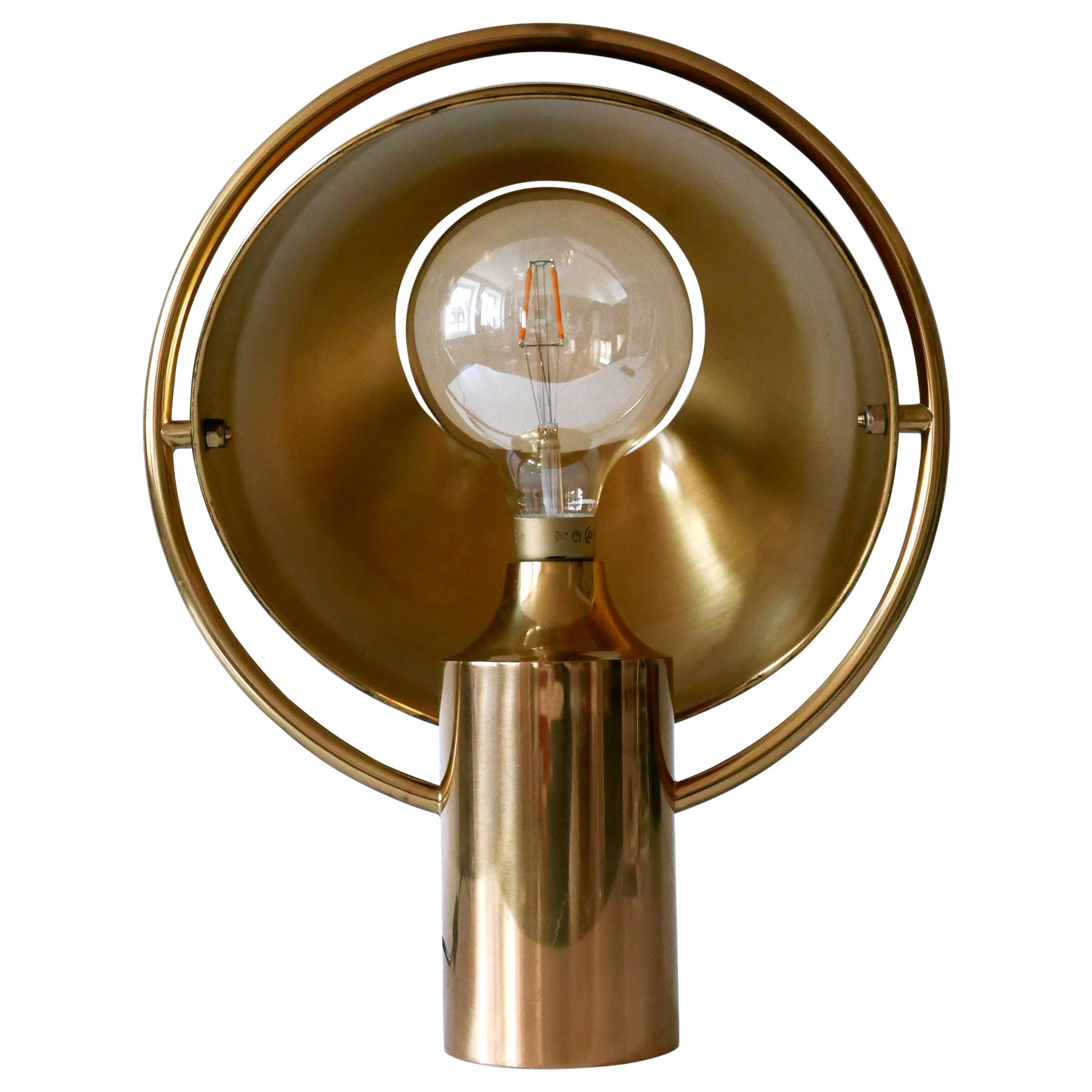 Äußerst seltene Mid-Century-Modern-Tischlampe von Florian Schulz Deutschland 1970er Jahre
