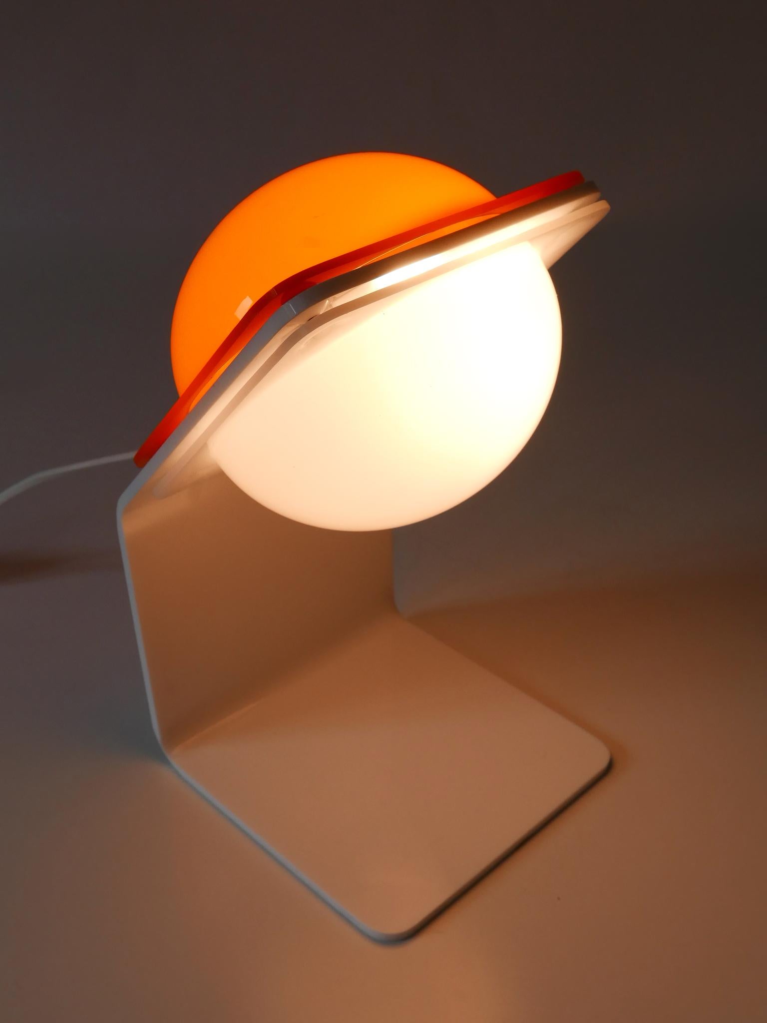 Lampe de bureau mi-siècle moderne extrêmement rare par Harvey Guzzini, Italie, 1970 en vente 3