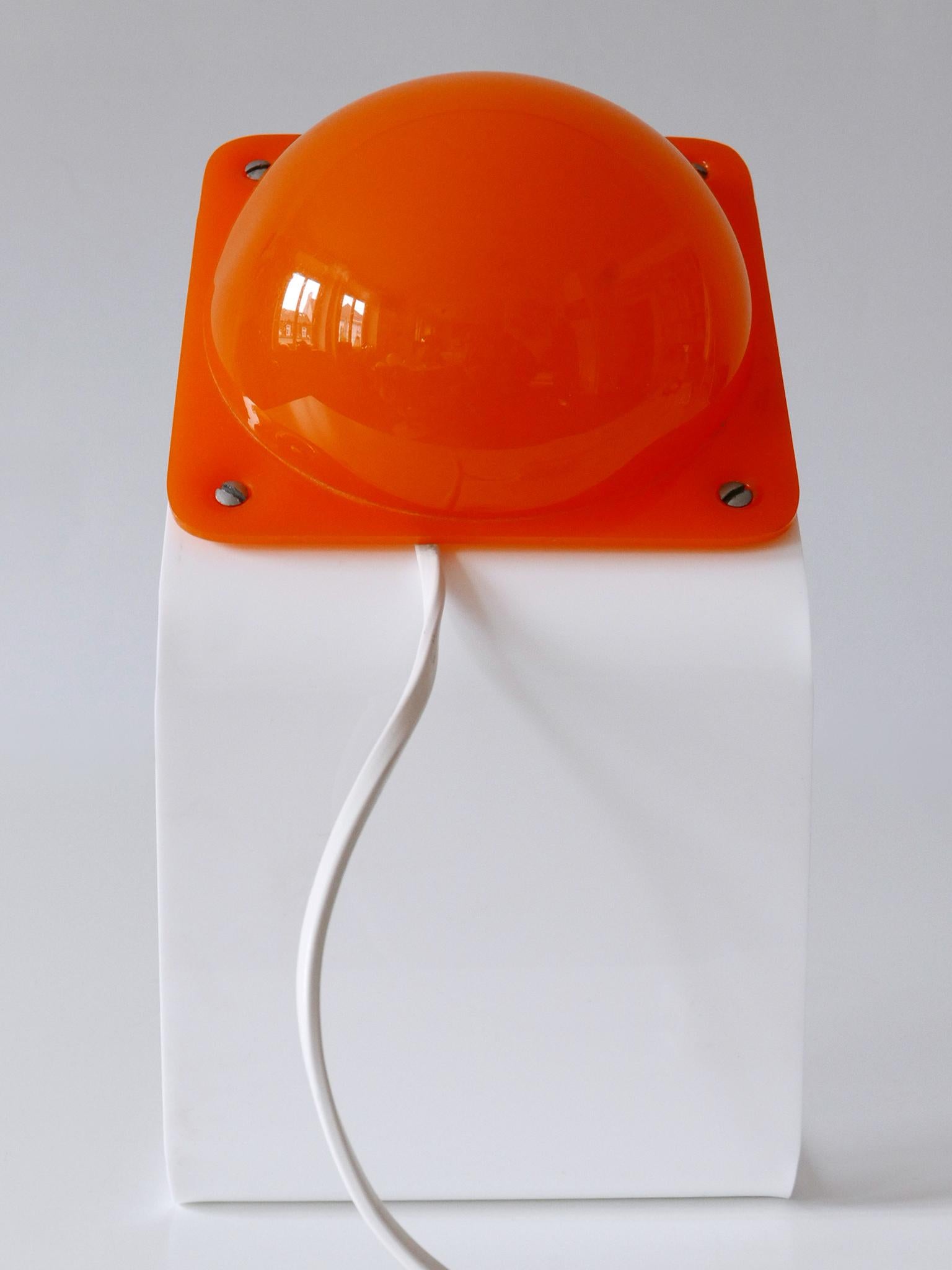 Extremely Rare Mid-Century Modern Table Lamp by Harvey Guzzini Italy 1970s For Sale 13