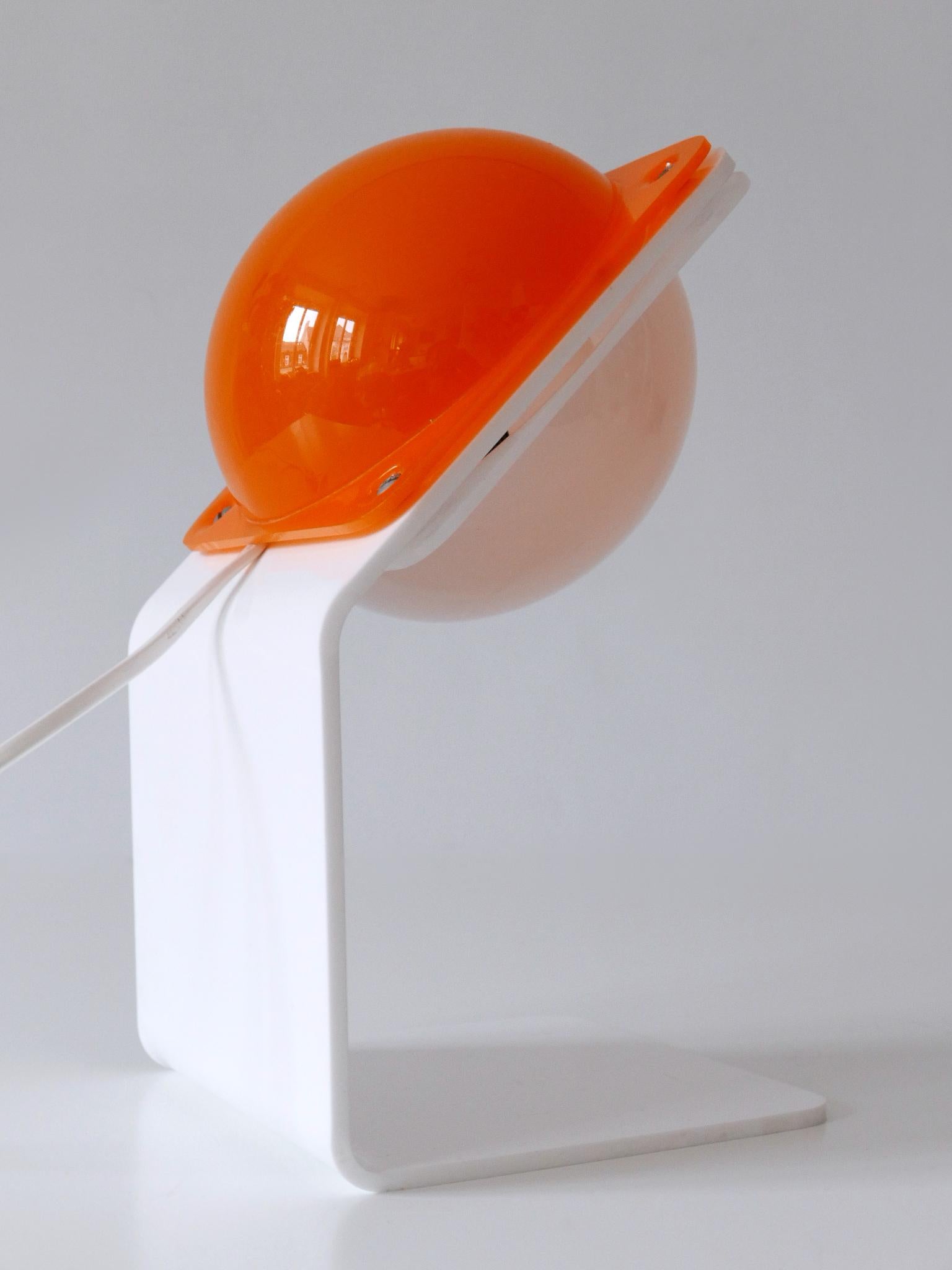 Mid-Century Modern Lampe de bureau mi-siècle moderne extrêmement rare par Harvey Guzzini, Italie, 1970 en vente