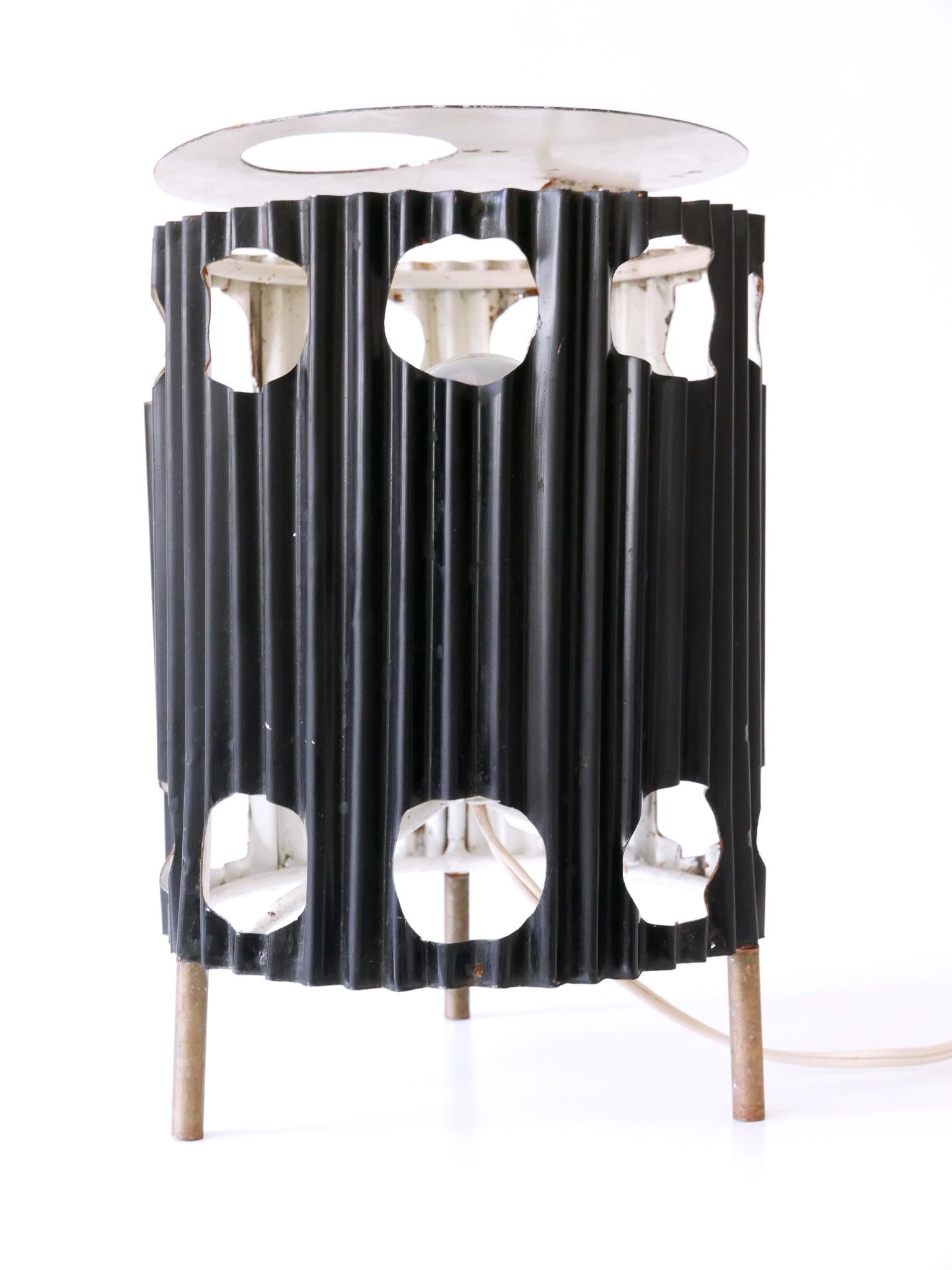 Extremely Rare Mid-Century Modern Table Lamp 'Java' by Mathieu Matégot 1950s For Sale 7
