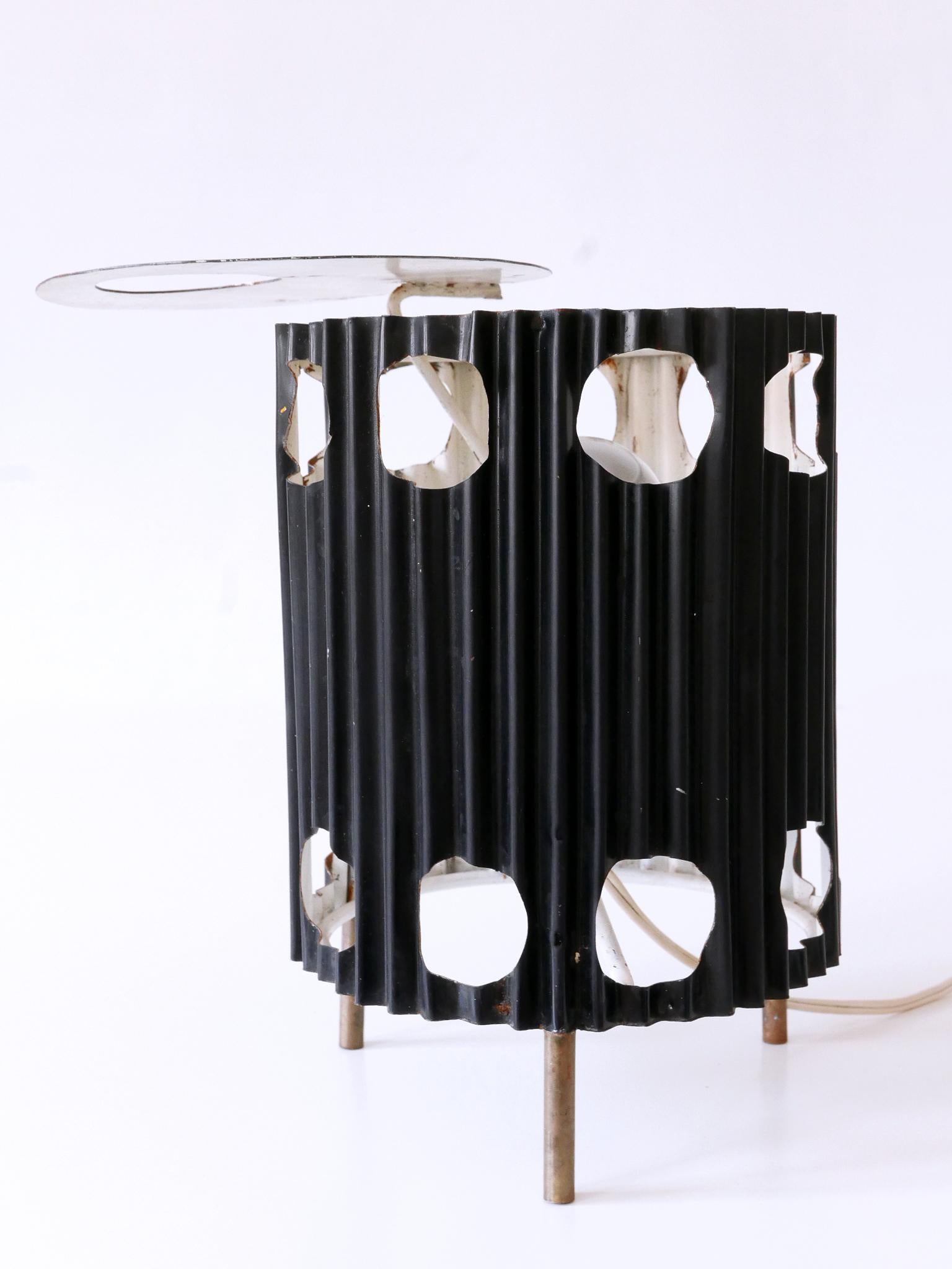 Extremely Rare Mid-Century Modern Table Lamp 'Java' by Mathieu Matégot 1950s In Good Condition For Sale In Munich, DE