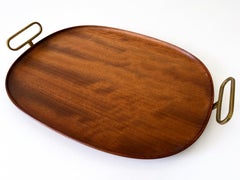 Extremely Rare Mid-Century Modern Teak Serving Tray by Carl Auböck Austria 1950s