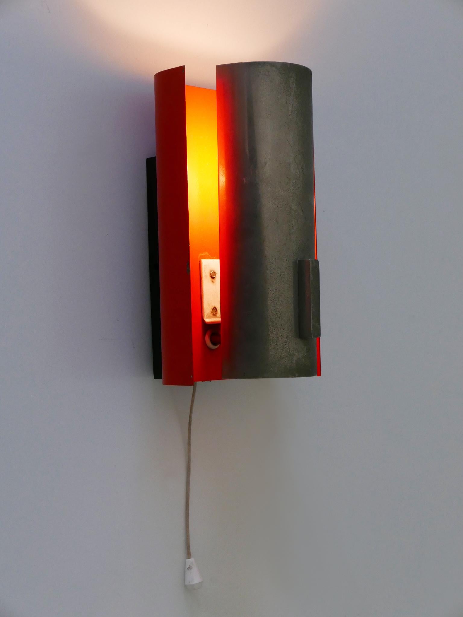 Extrêmement rare applique ou lampe murale du milieu du siècle par Sölken Leuchten Allemagne années 1960 en vente 4