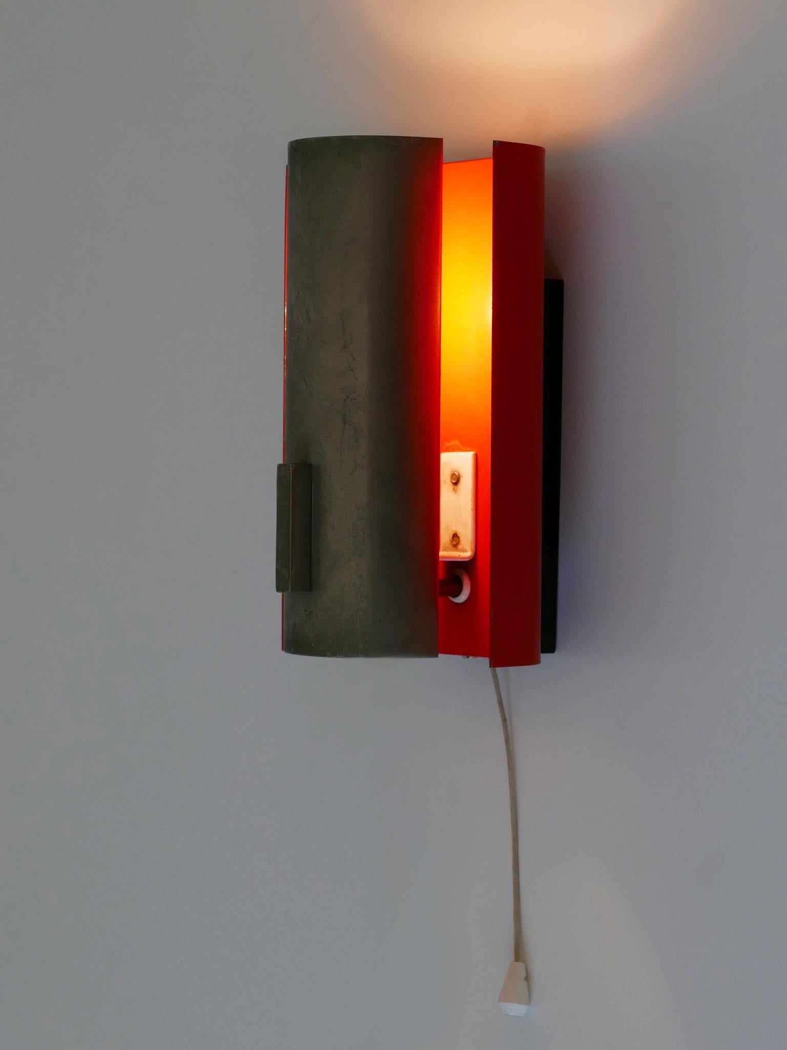 Extrêmement rare applique ou lampe murale du milieu du siècle par Sölken Leuchten Allemagne années 1960 en vente 10