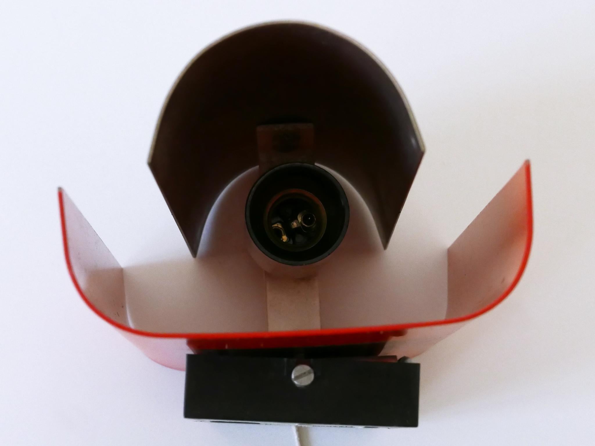 Extrêmement rare applique ou lampe murale du milieu du siècle par Sölken Leuchten Allemagne années 1960 en vente 11