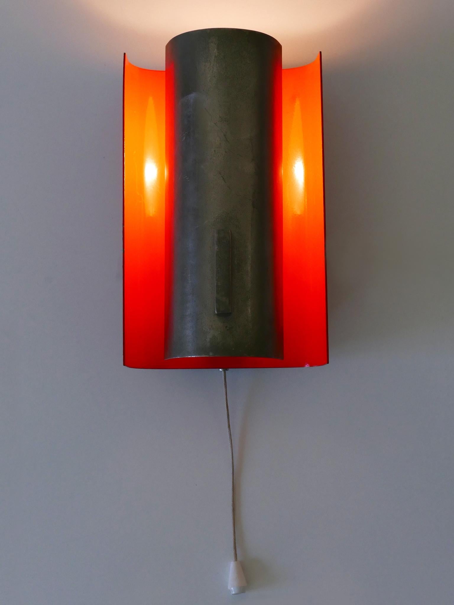 Allemand Extrêmement rare applique ou lampe murale du milieu du siècle par Sölken Leuchten Allemagne années 1960 en vente