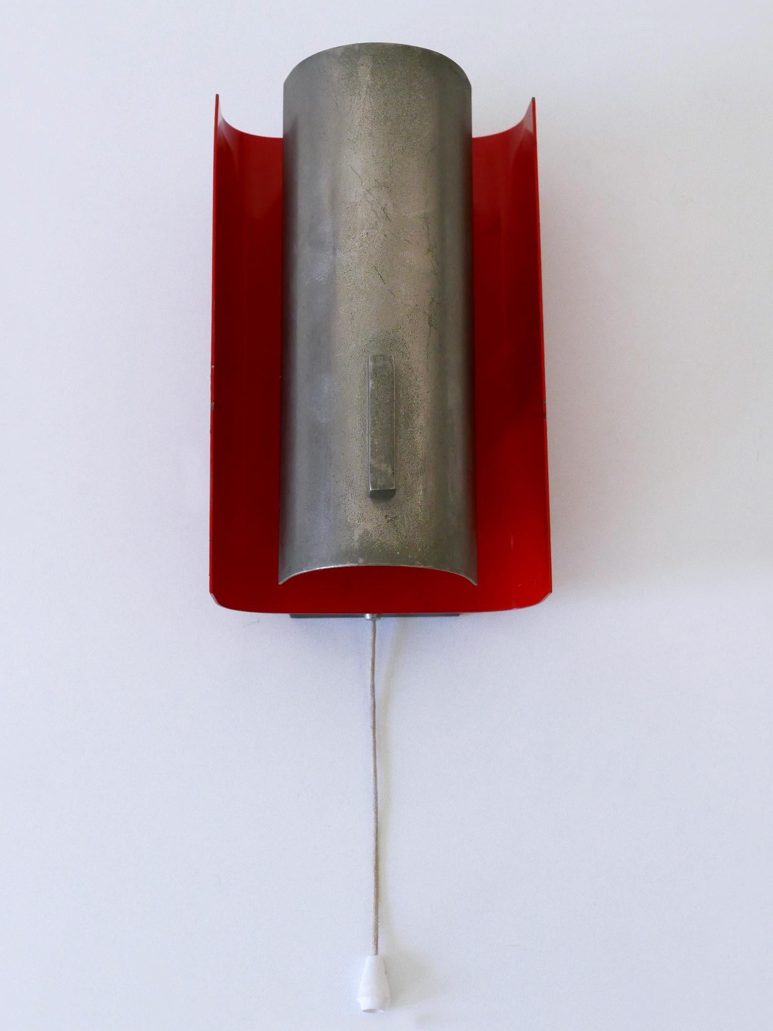 Émaillé Extrêmement rare applique ou lampe murale du milieu du siècle par Sölken Leuchten Allemagne années 1960 en vente