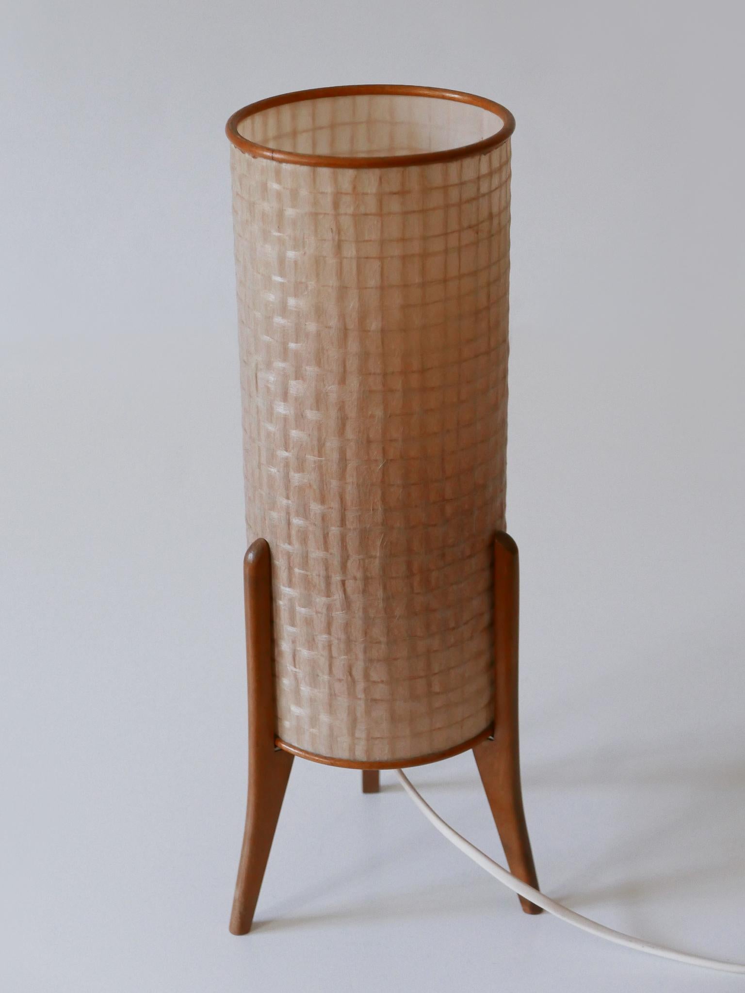 Rarissima lampada da tavolo minimalista Mid-Century Modern Germania 1960s In condizioni buone in vendita a Munich, DE
