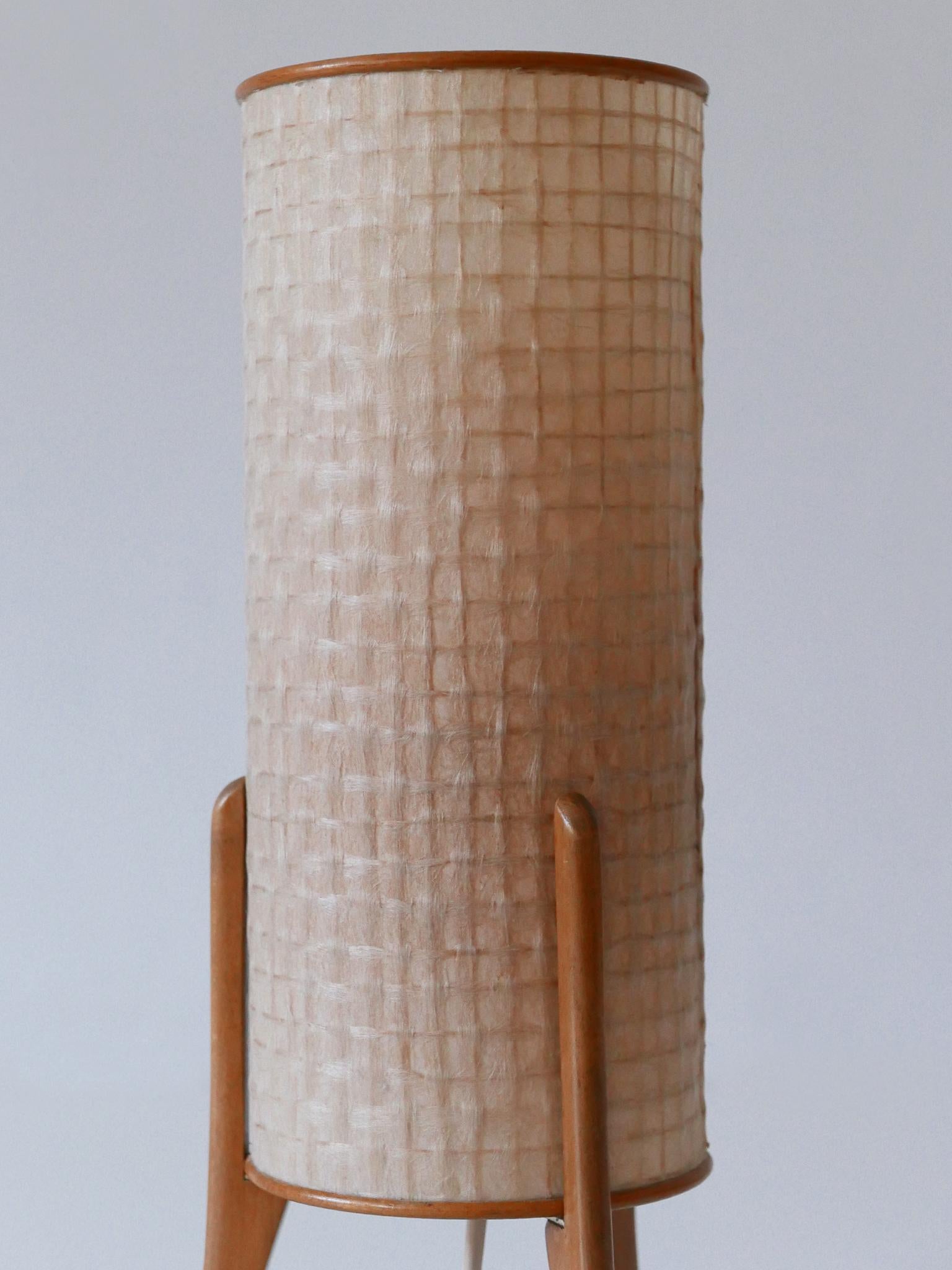 Metà XX secolo Rarissima lampada da tavolo minimalista Mid-Century Modern Germania 1960s in vendita