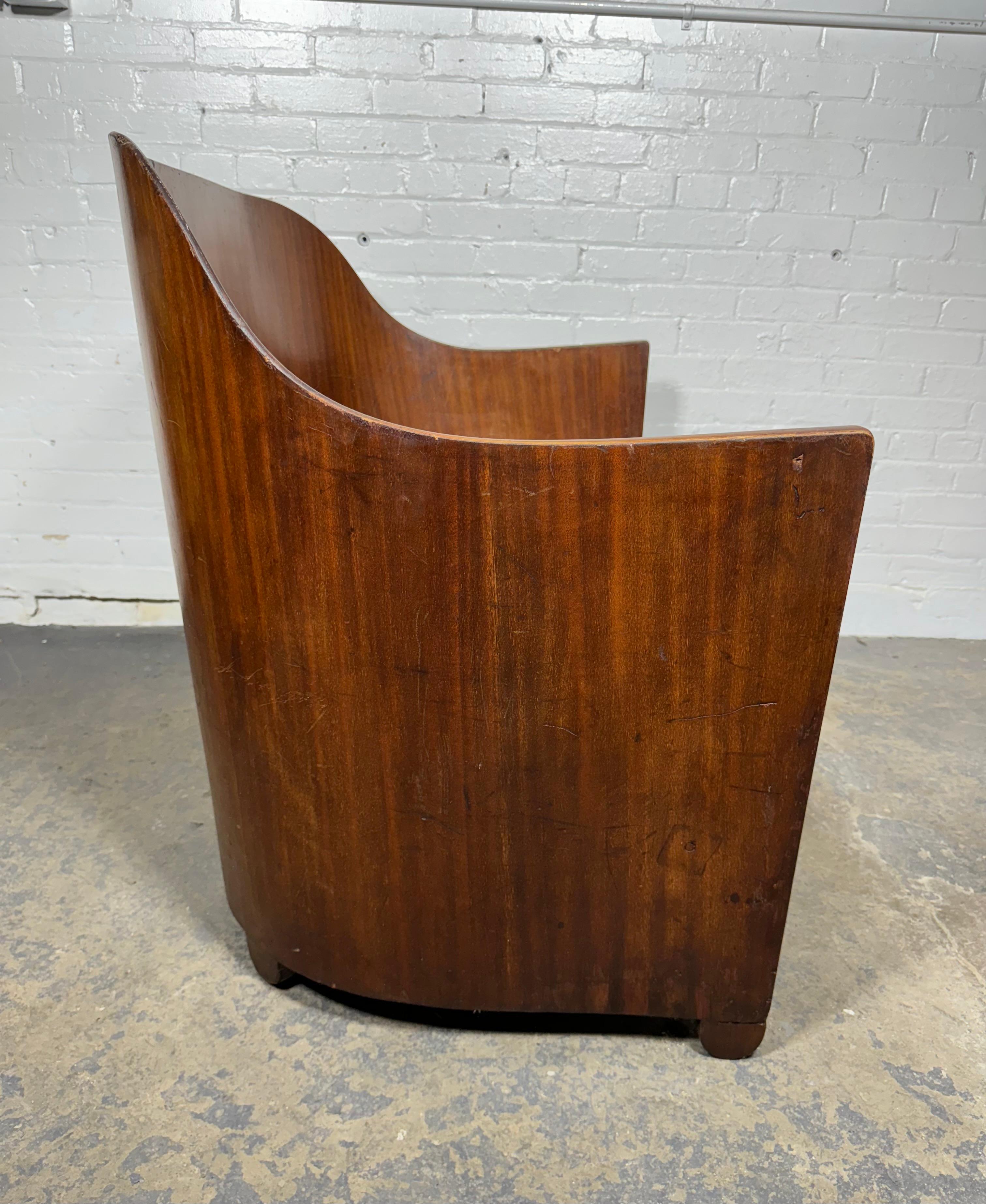 Extremely Rare Modernist Art Deco Settee/Bench by Walter von Nessen c.1929 For Sale 4