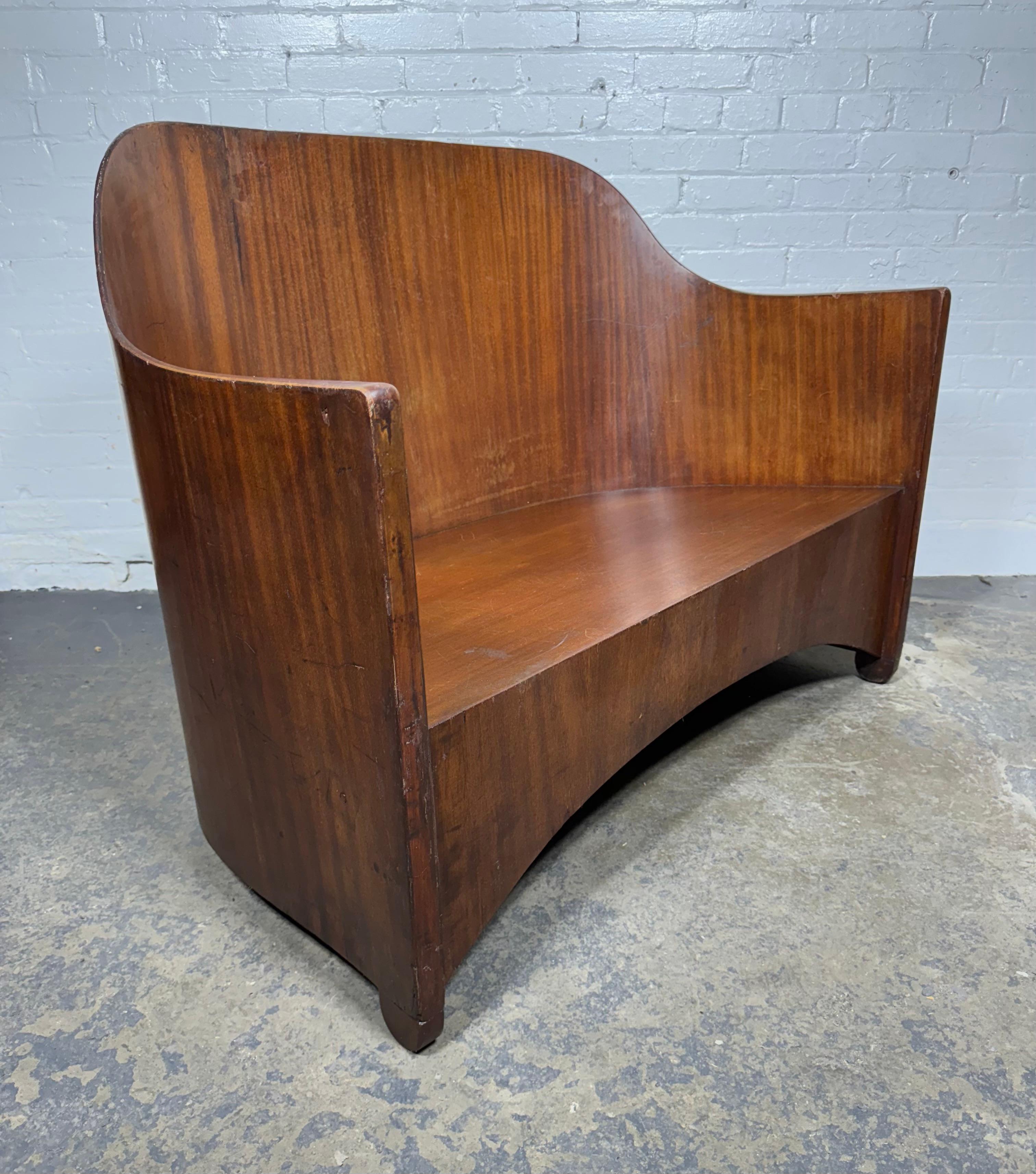 Extremely Rare Modernist Art Deco Settee/Bench by Walter von Nessen c.1929 For Sale 5