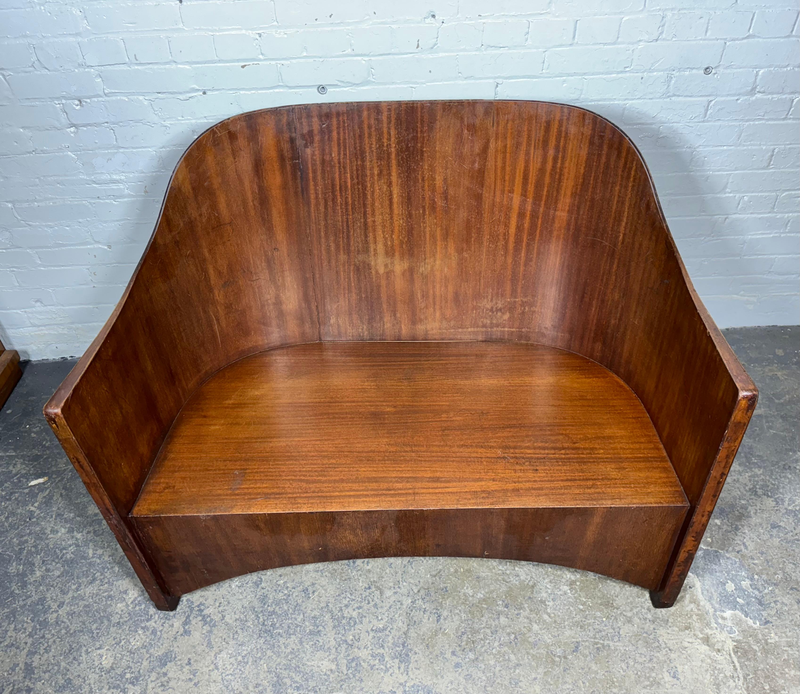 Extremely Rare Modernist Art Deco Settee/Bench by Walter von Nessen c.1929 For Sale 7