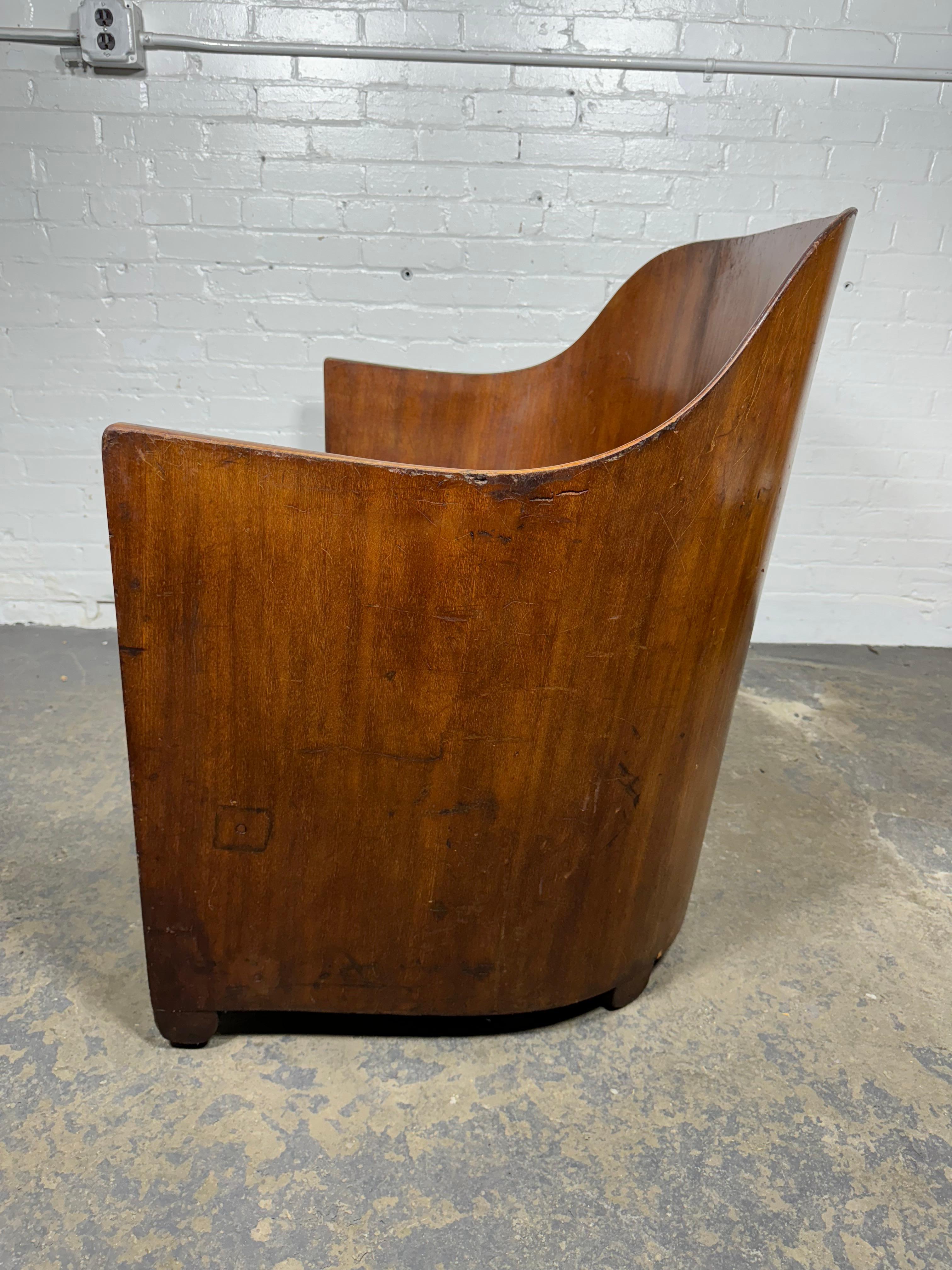 American Extremely Rare Modernist Art Deco Settee/Bench by Walter von Nessen c.1929 For Sale