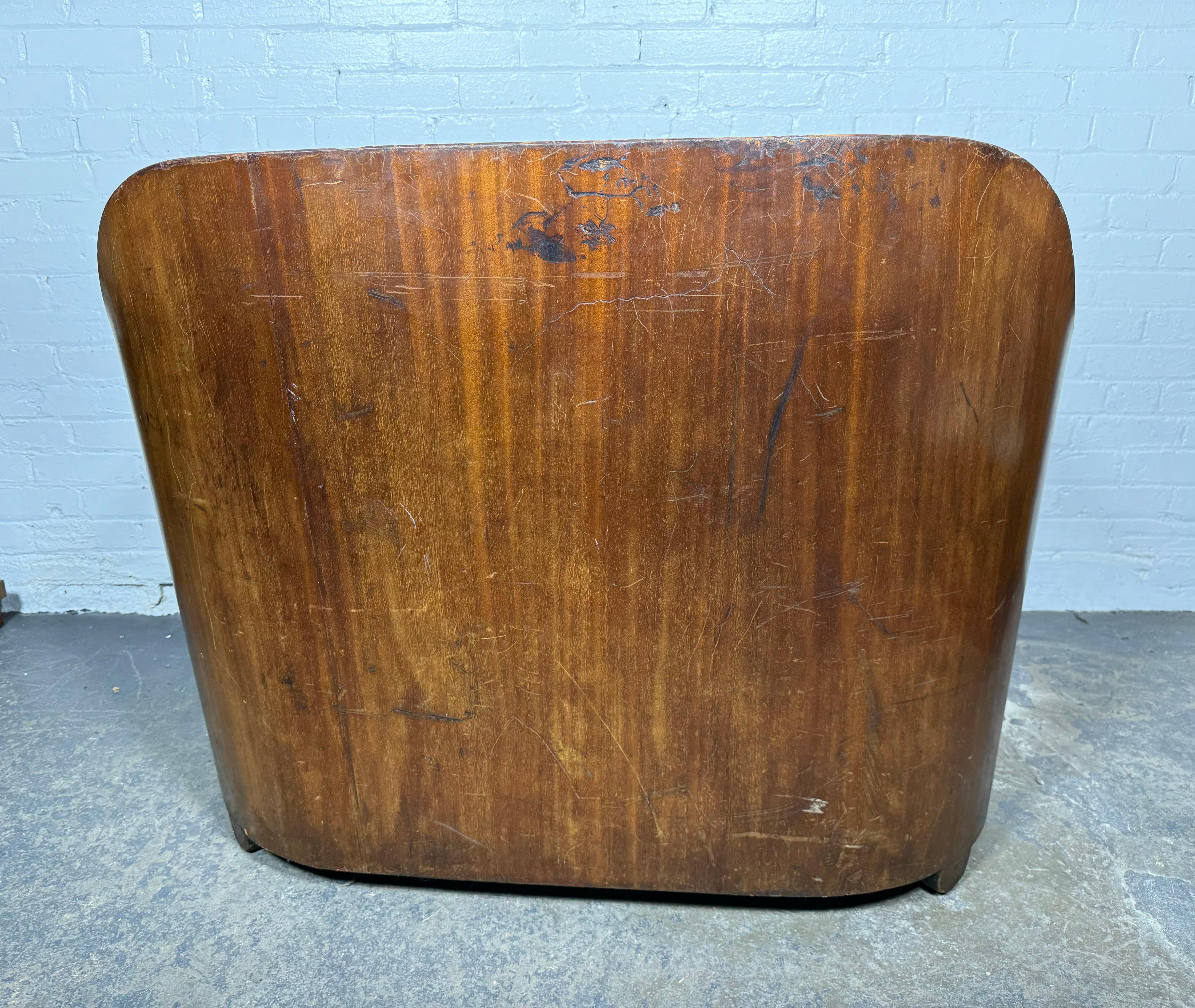 Birch Extremely Rare Modernist Art Deco Settee/Bench by Walter von Nessen c.1929 For Sale