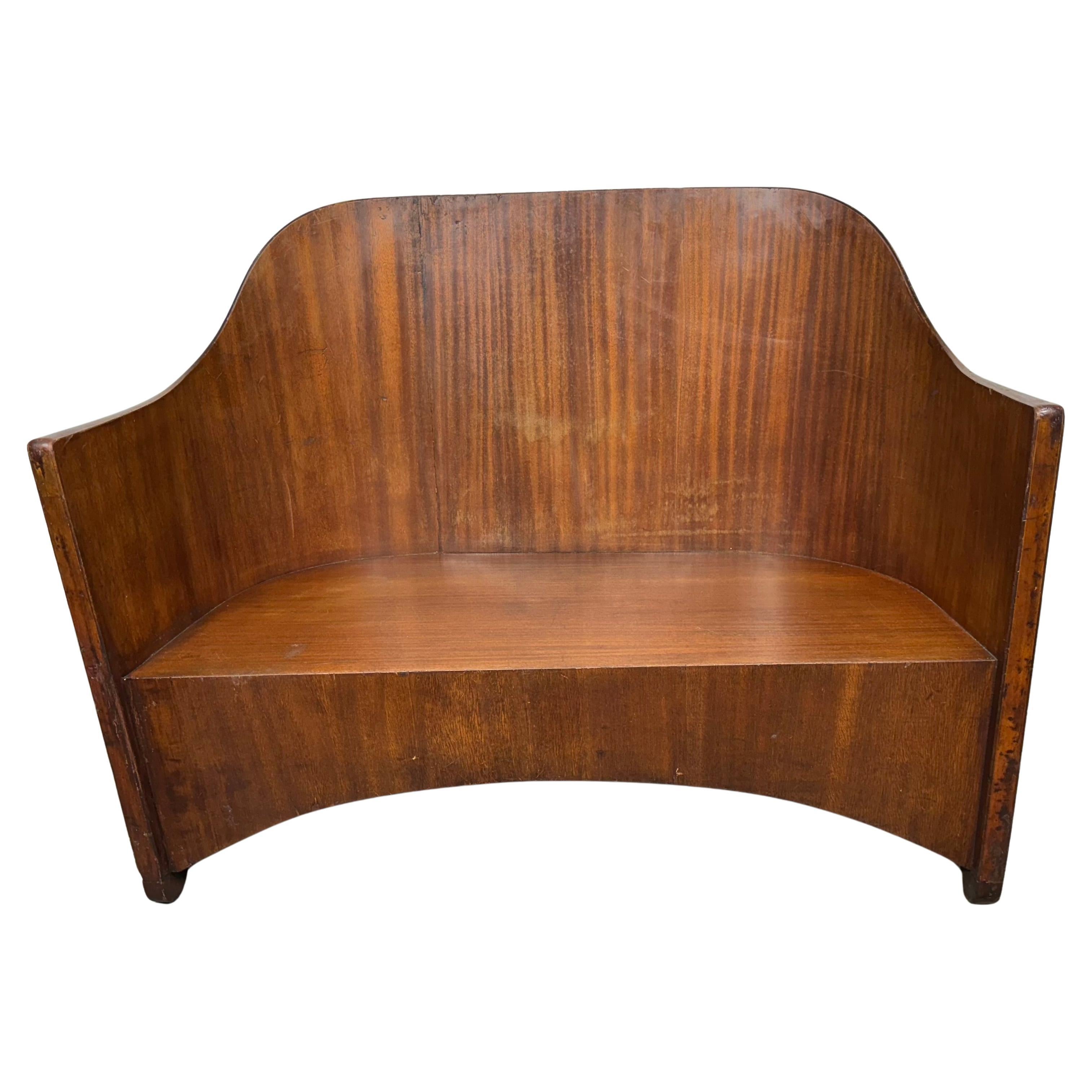 Äußerst seltenes modernistisches Art déco-Sessel/Bank im Art déco-Stil von Walter von Nessen, um 1929