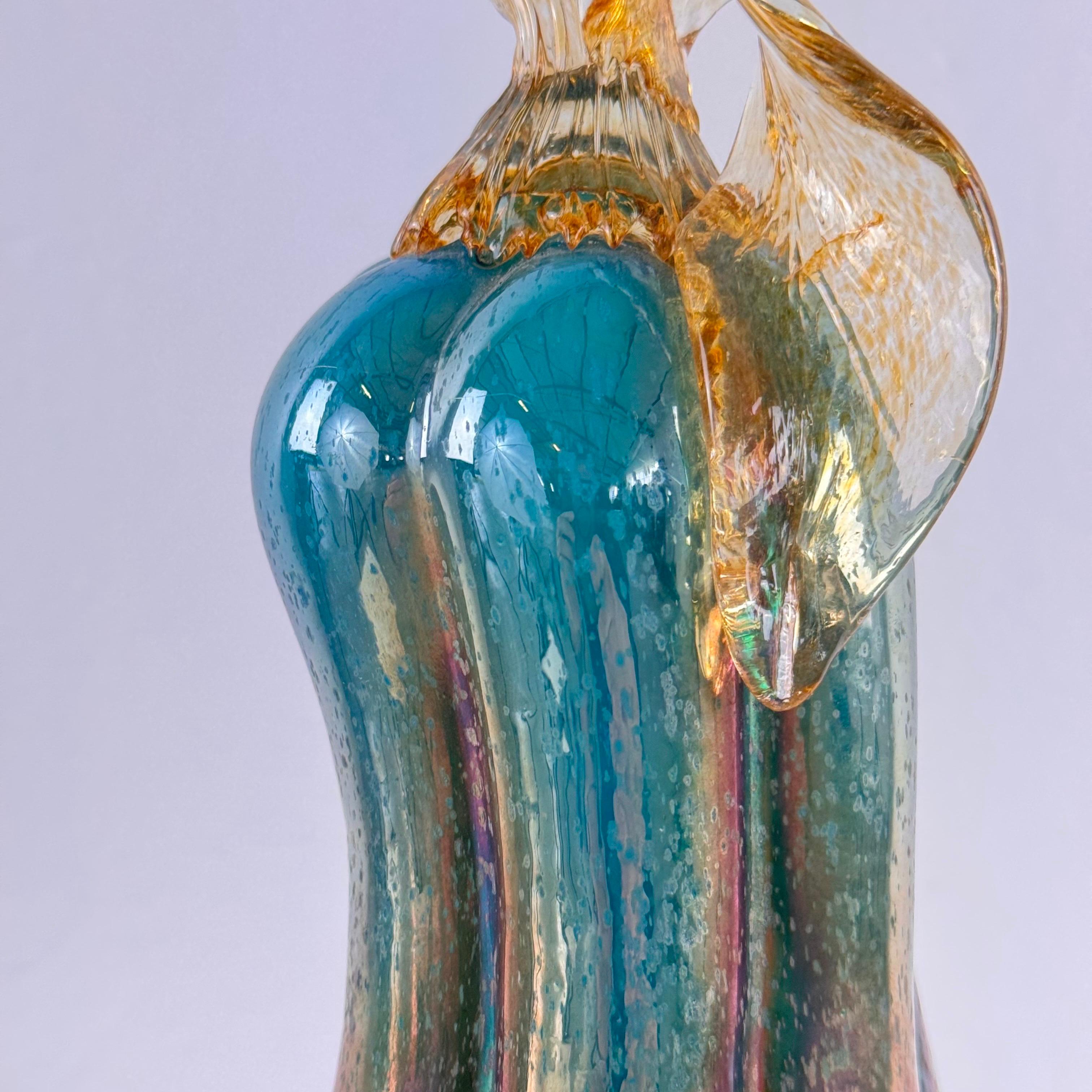 Fait main Rarissime citrouille en verre de Murano par Carlo Scarpa pour M.V.M. Cappellin, années 1920 en vente