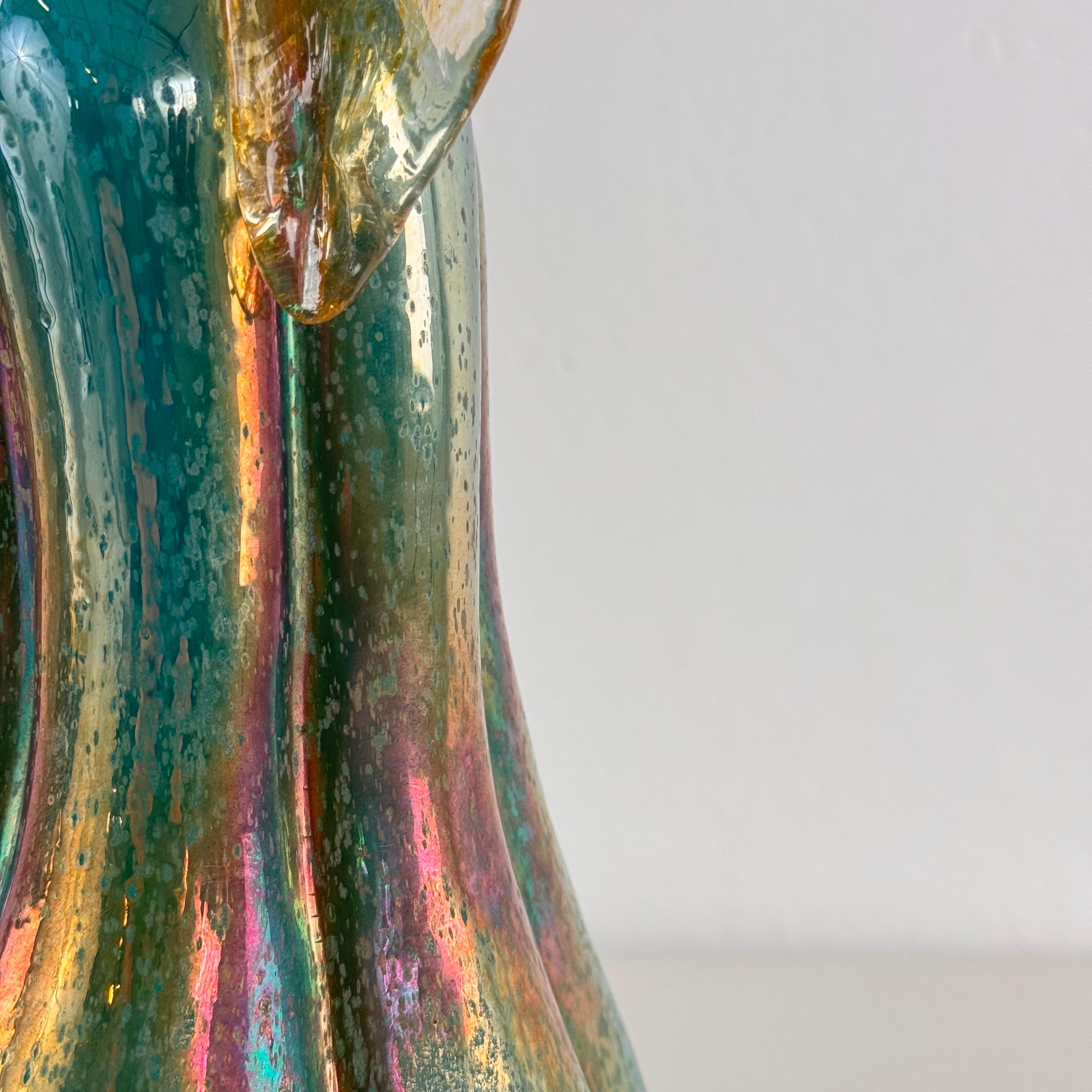 Verre d'art Rarissime citrouille en verre de Murano par Carlo Scarpa pour M.V.M. Cappellin, années 1920 en vente