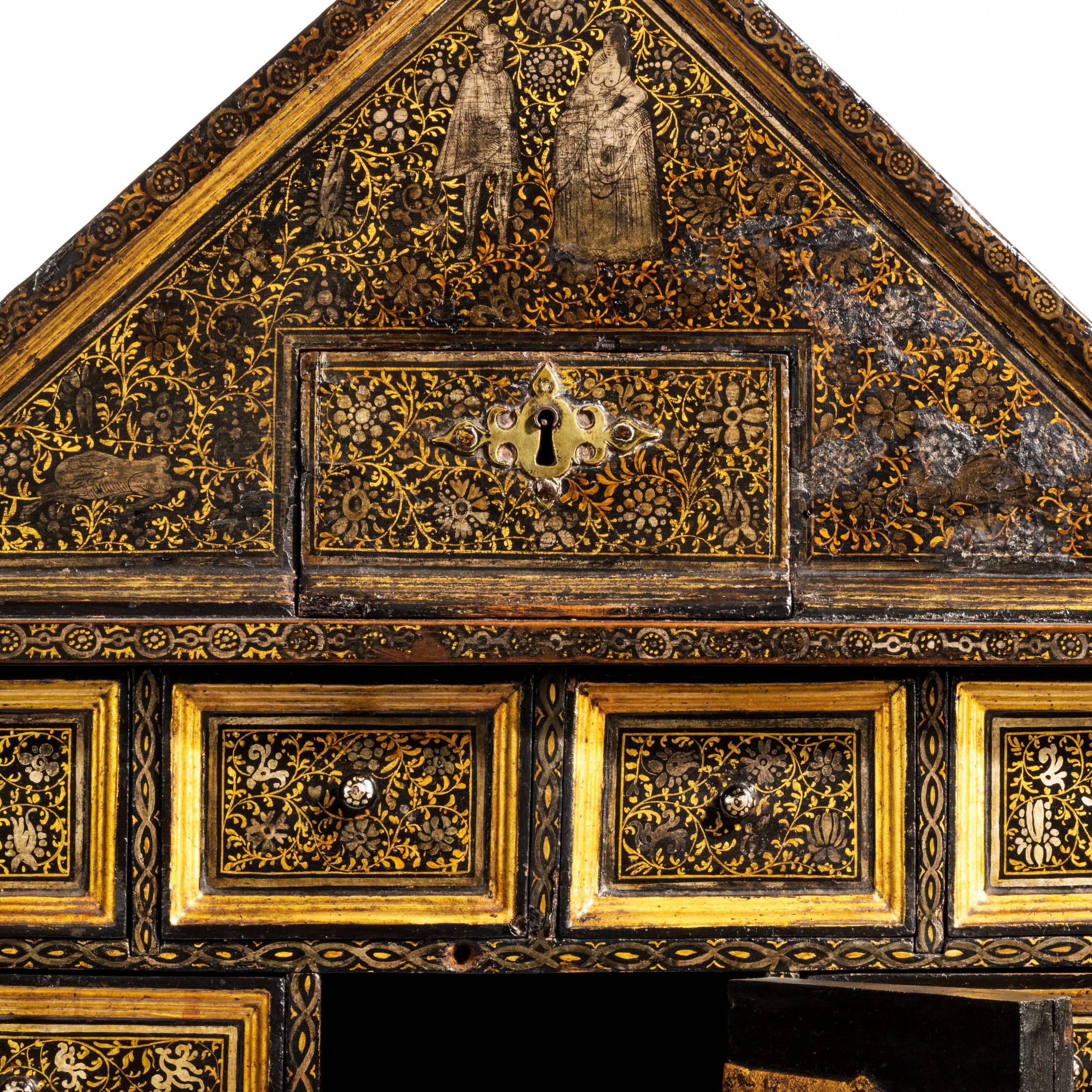 Extremely Rare Museum Quality English Table Cabinet, circa 1620 6