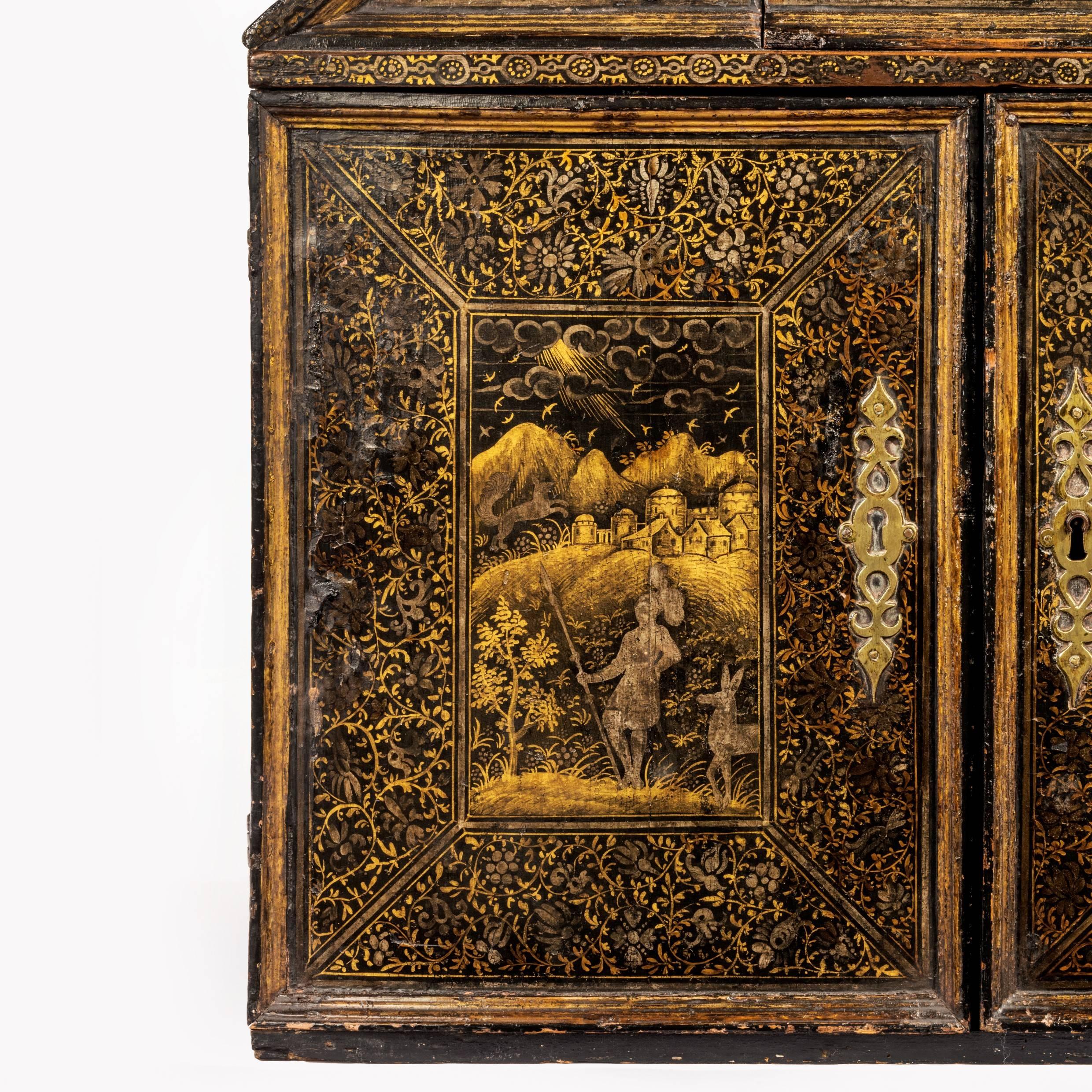 Extremely Rare Museum Quality English Table Cabinet, circa 1620 11