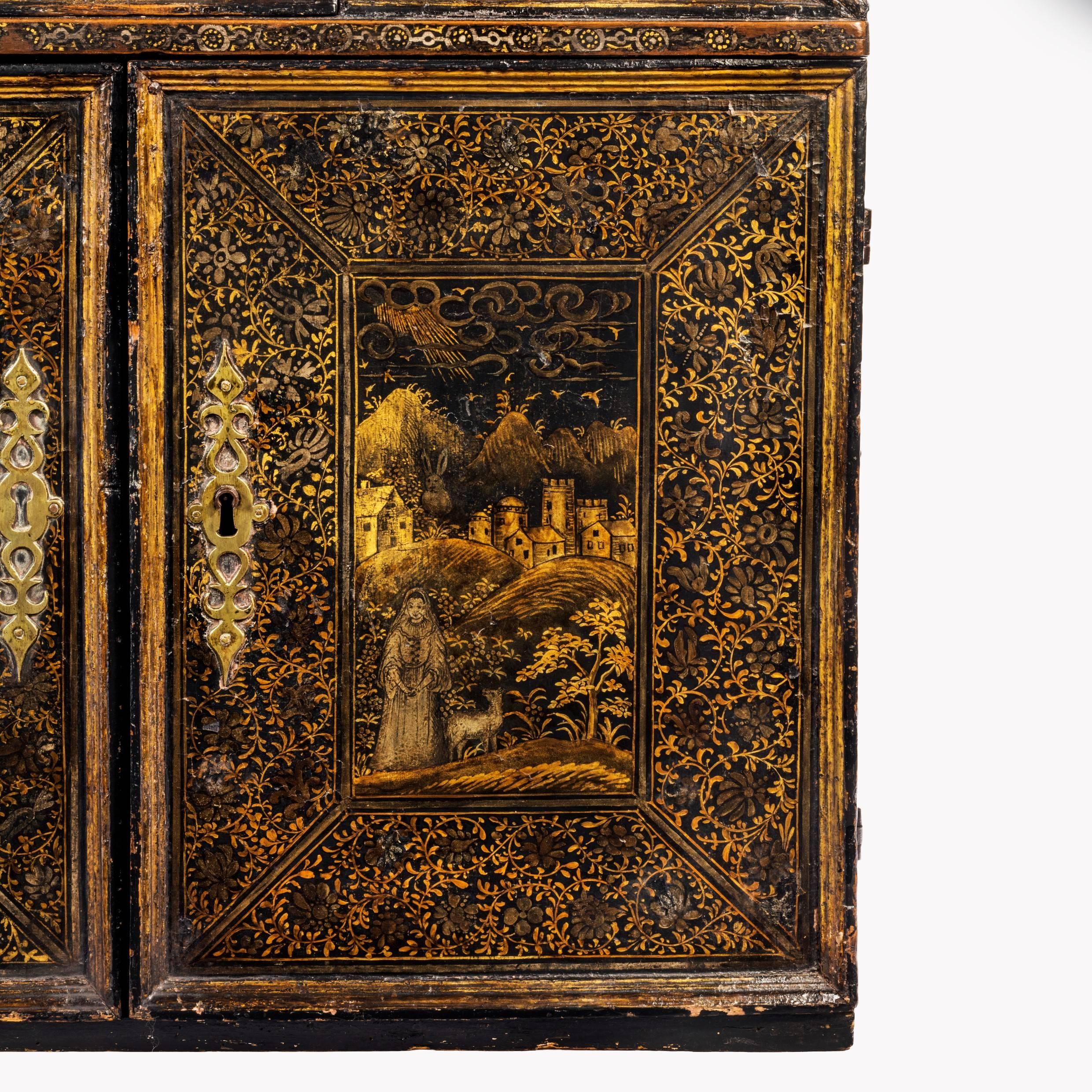 Extremely Rare Museum Quality English Table Cabinet, circa 1620 2