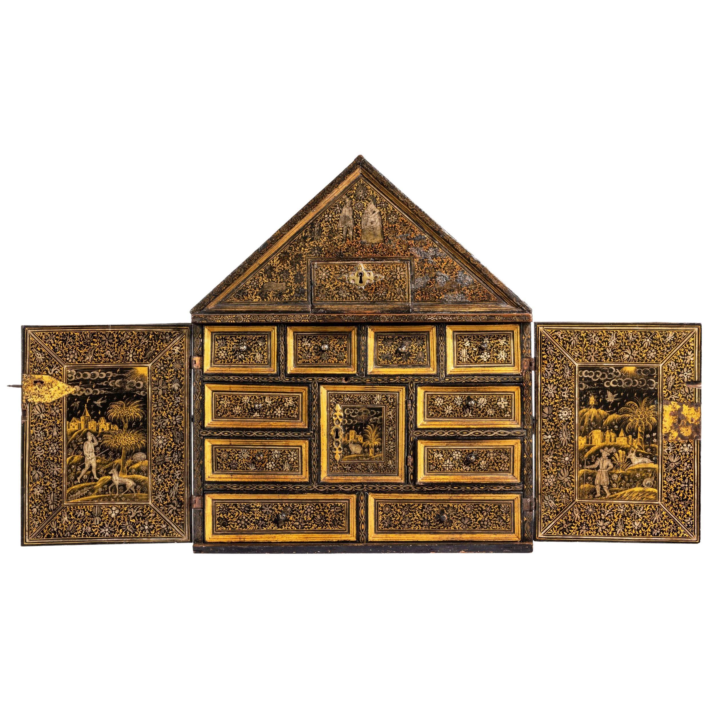 Extremely Rare Museum Quality English Table Cabinet, circa 1620