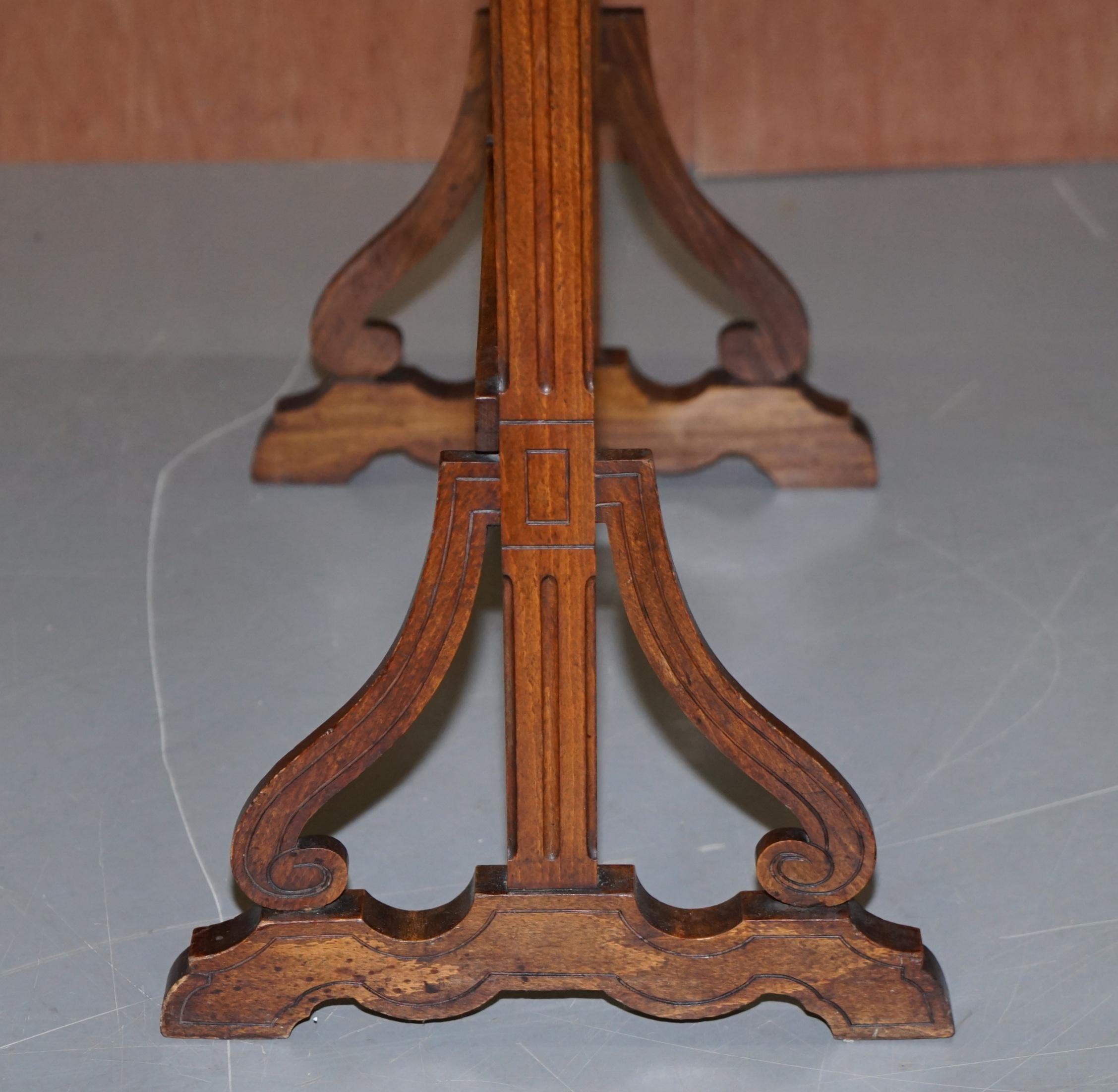 Extremely Rare Nest of Four Emile Galle Specimen Wood Tables Art Nouveau 4 For Sale 4